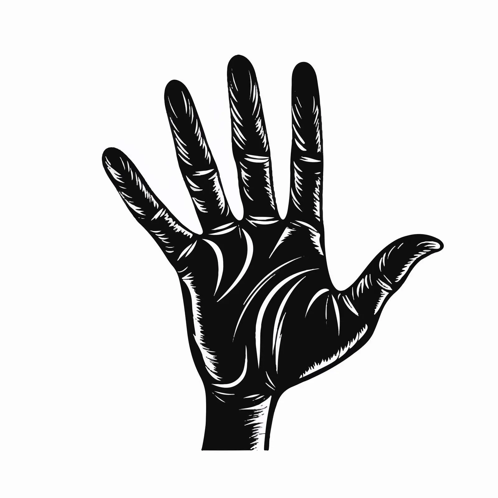 Cartoon Palm Silhouette Vector Illustration — free download from Dotvec