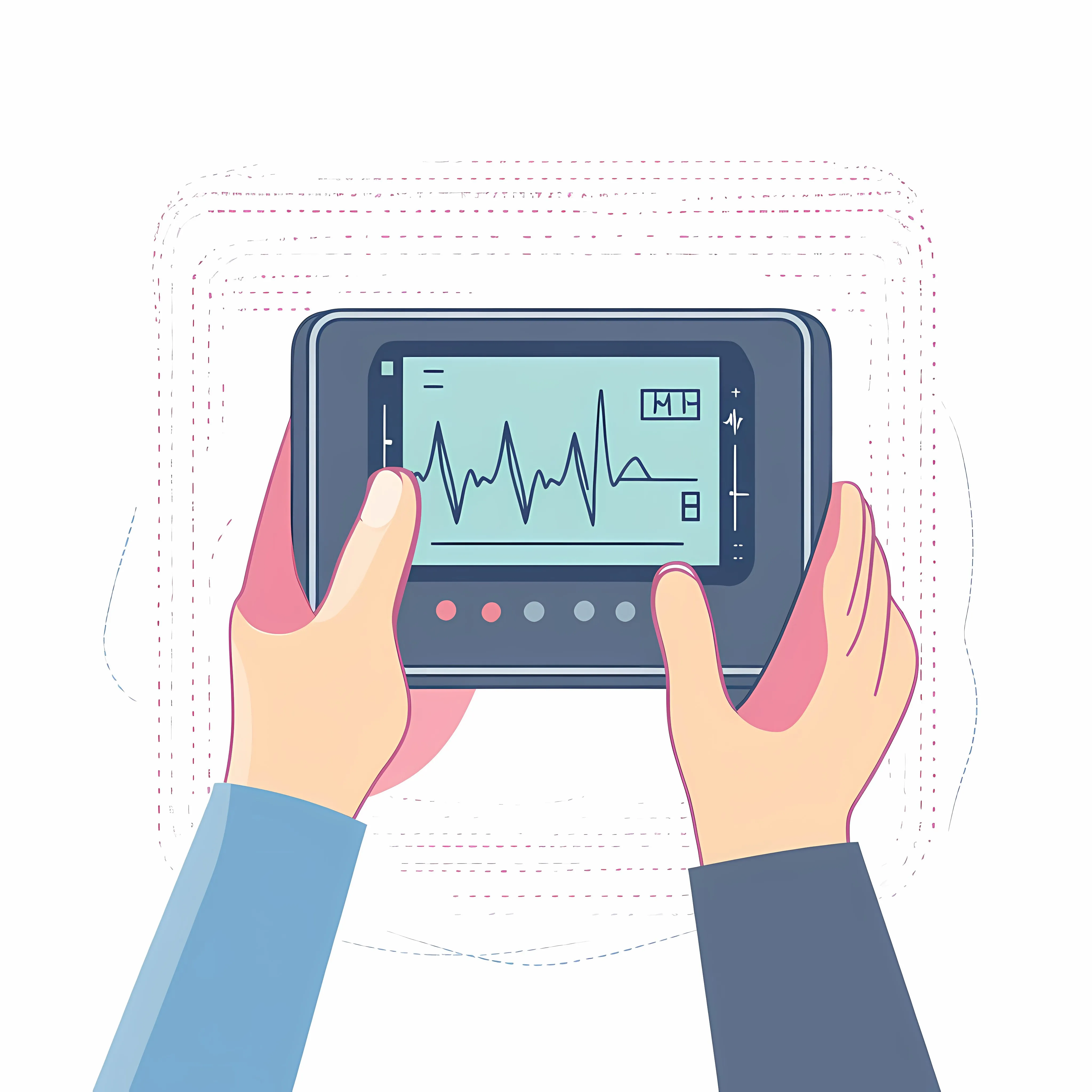 Handheld Ultrasound Device Vector Illustration — free download from Dotvec