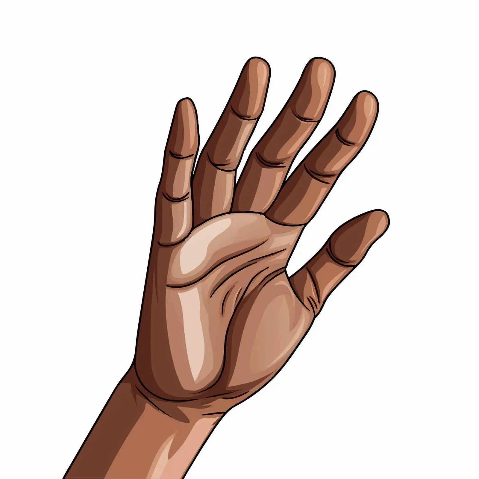 Cartoon Hand Vector Illustration Isolated Design — free download from Dotvec