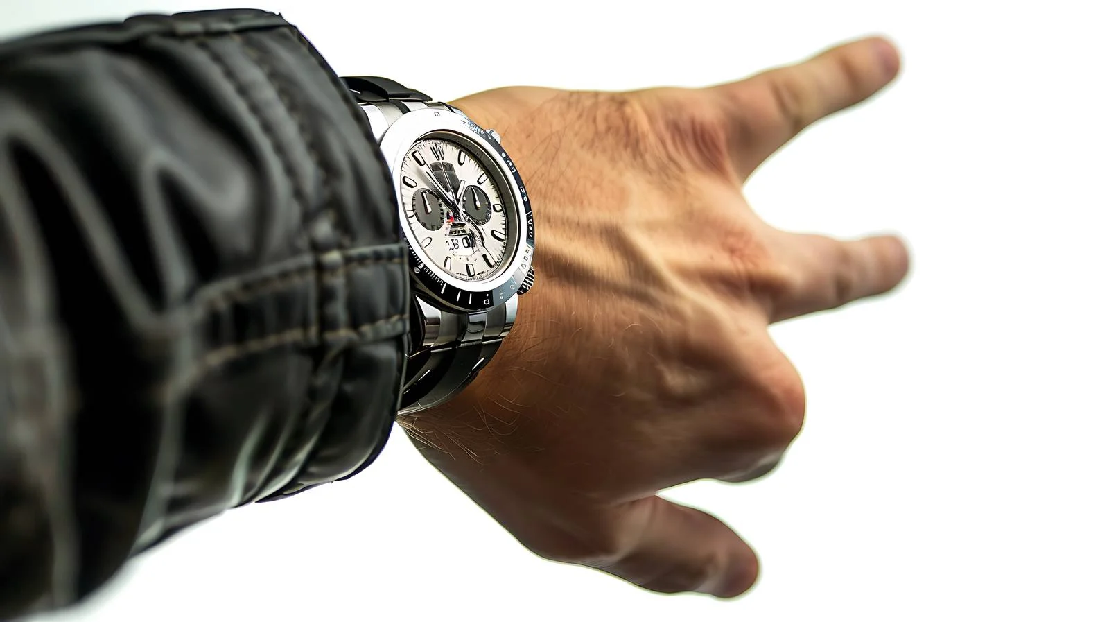 Hand with Watch Catching Car Gear — free download from Dotvec