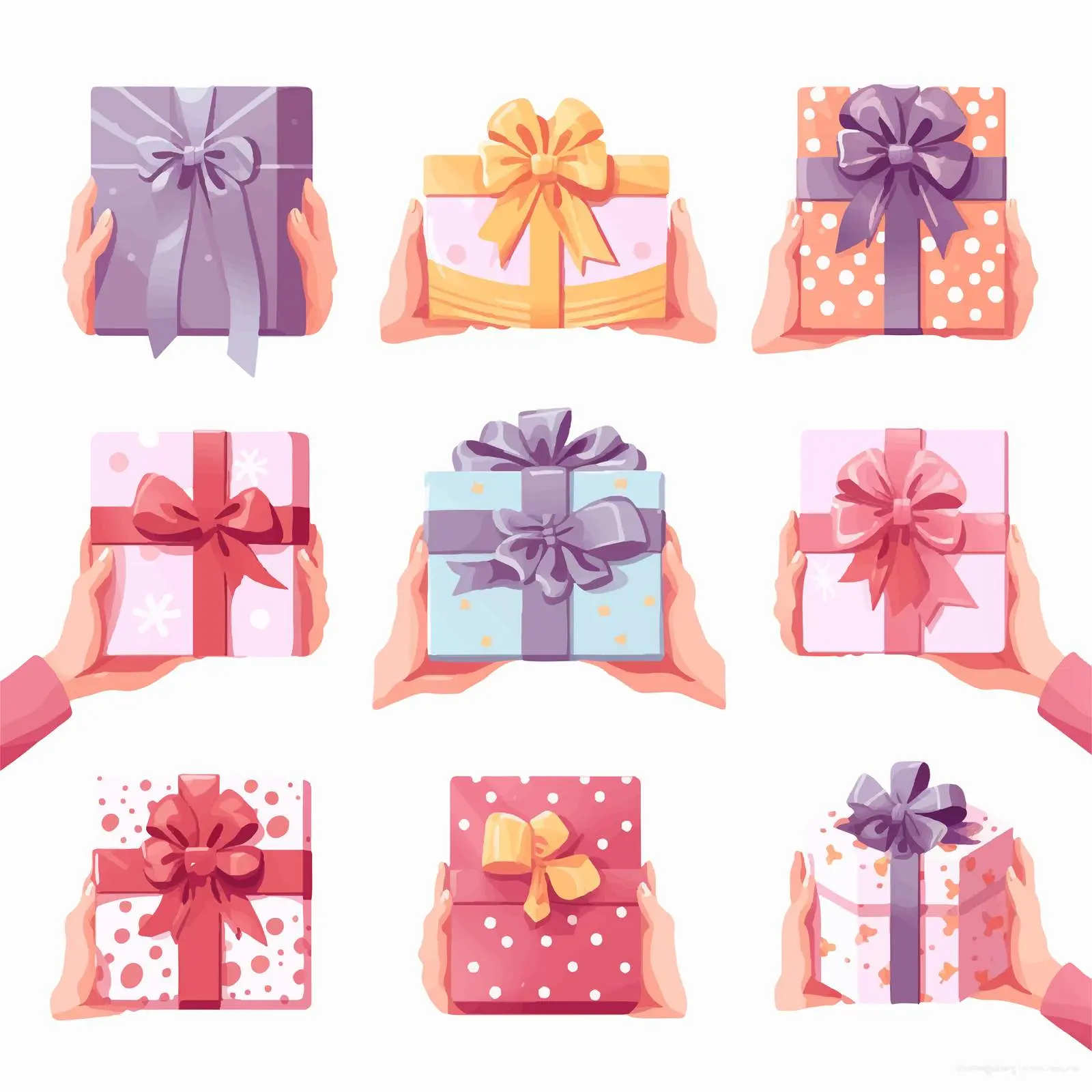 Hand Holding Holiday Gift Boxes Vector Design – free seasonal gifts image from Dotvec