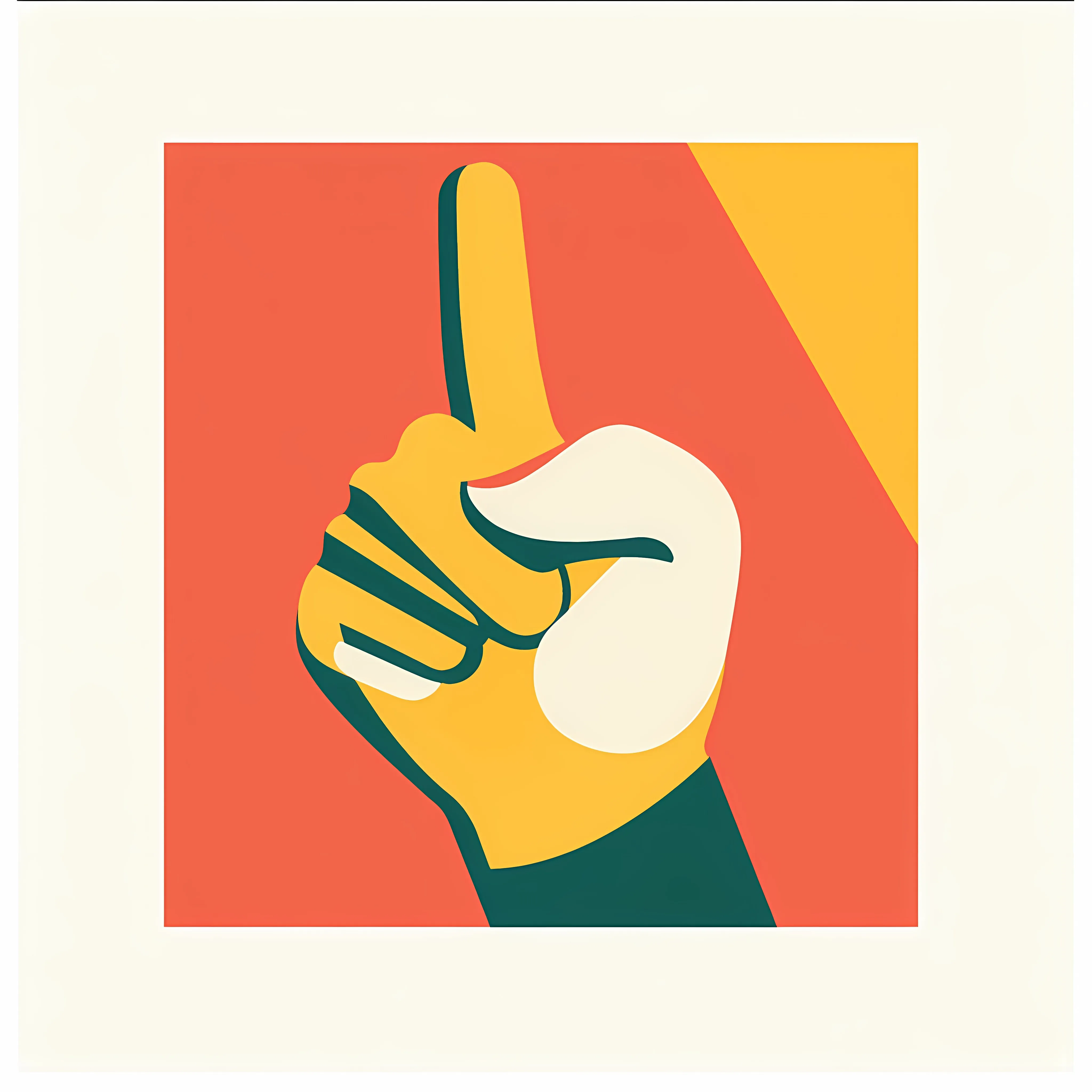 Flat Vector Illustration of Thumbs Up Hand — free download from Dotvec