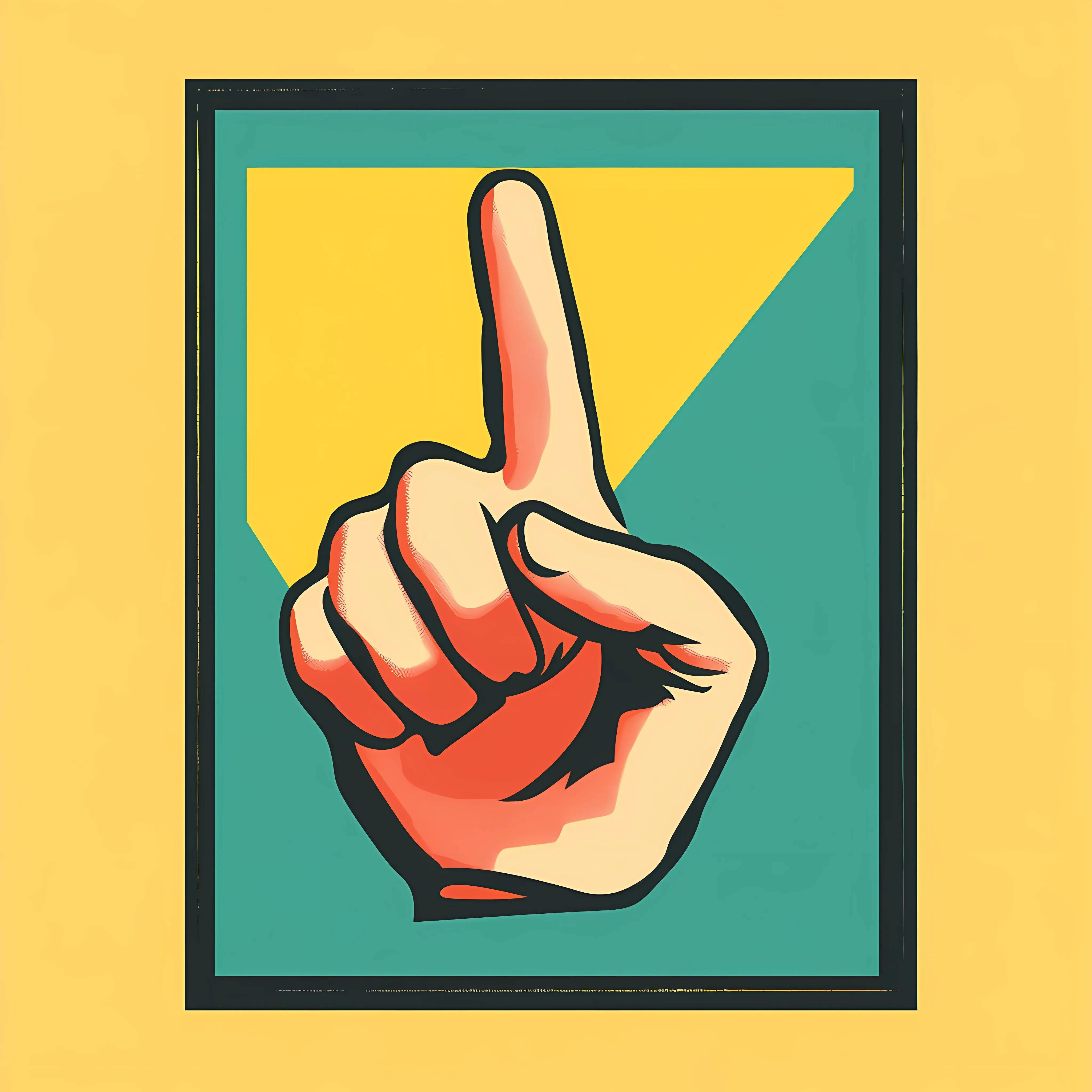 Hand with Thumbs Up Flat Vector Illustration — free download from Dotvec