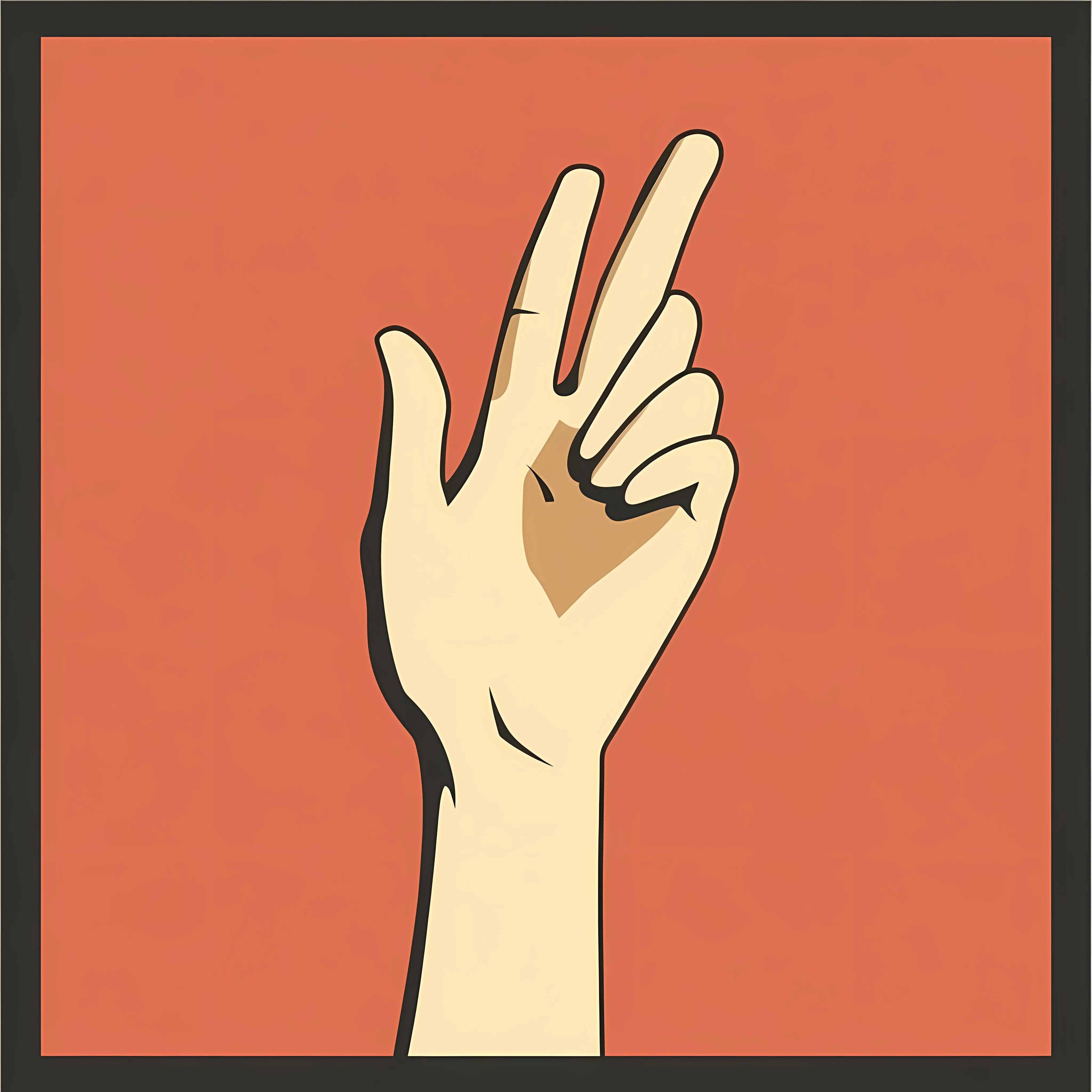 Flat Vector Illustration of Hand with Thumb Up — free download from Dotvec