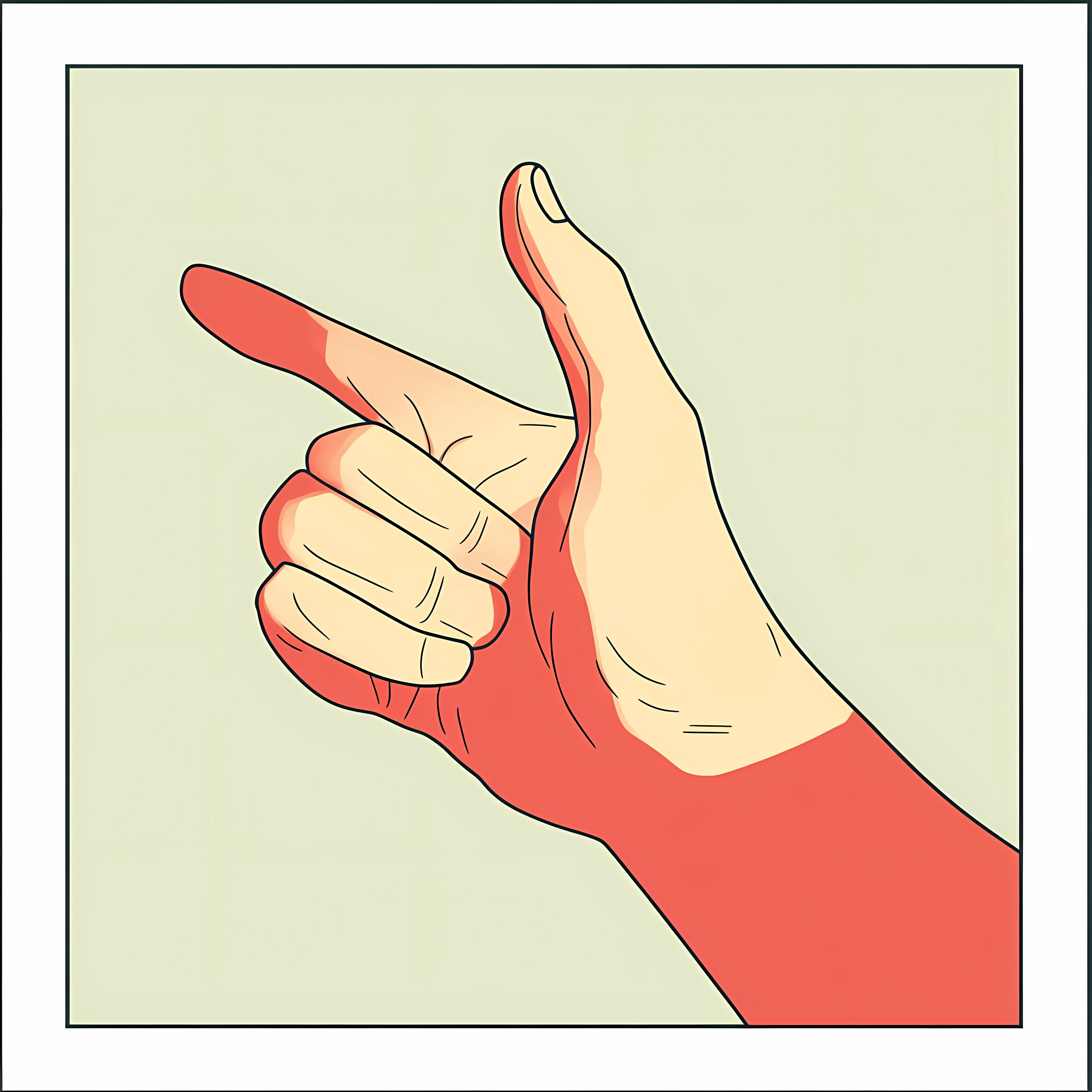 Flat Vector Illustration of Hand with Thumbs Up — free download from Dotvec