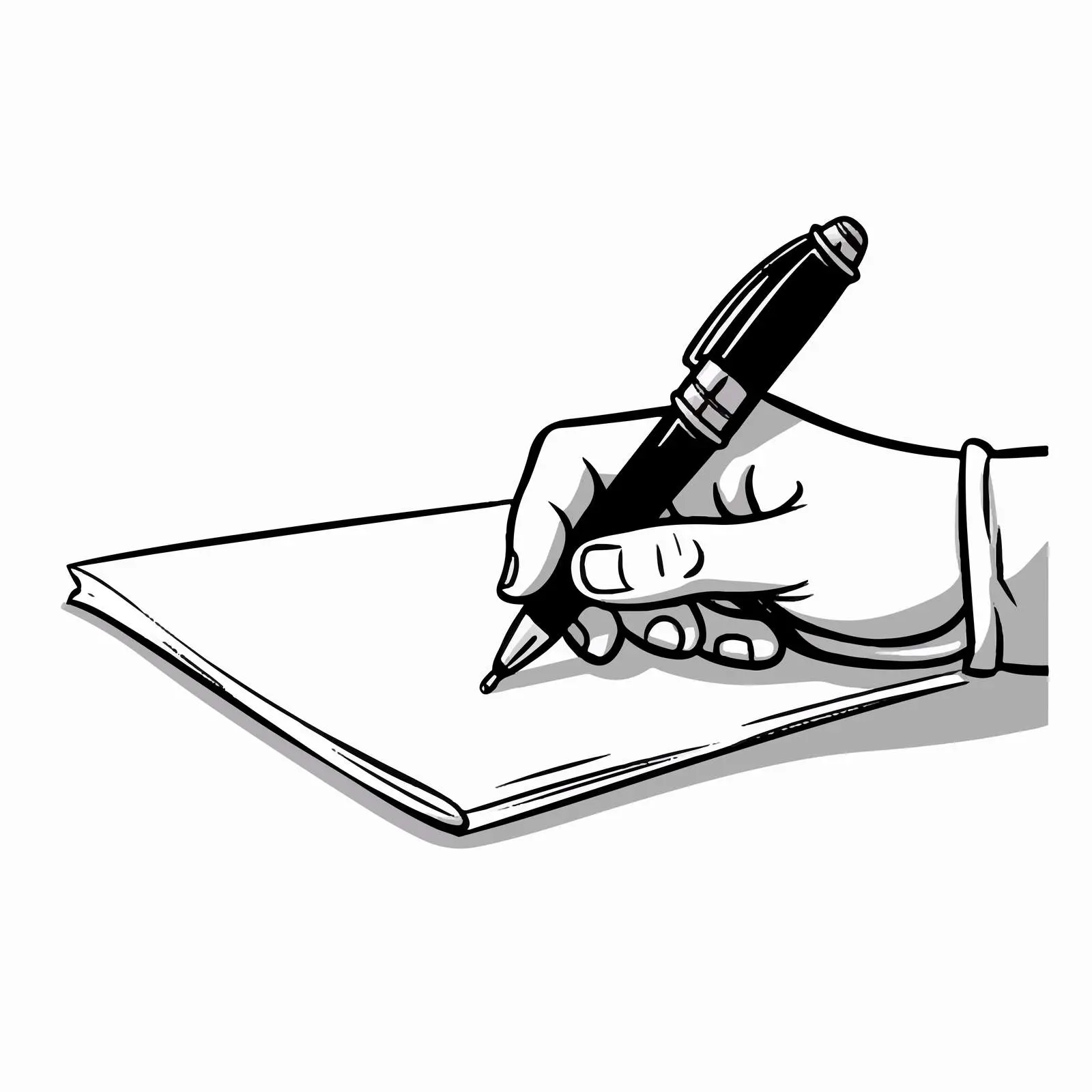 Hand Writing Line Vector Illustration on White Background — free download from Dotvec