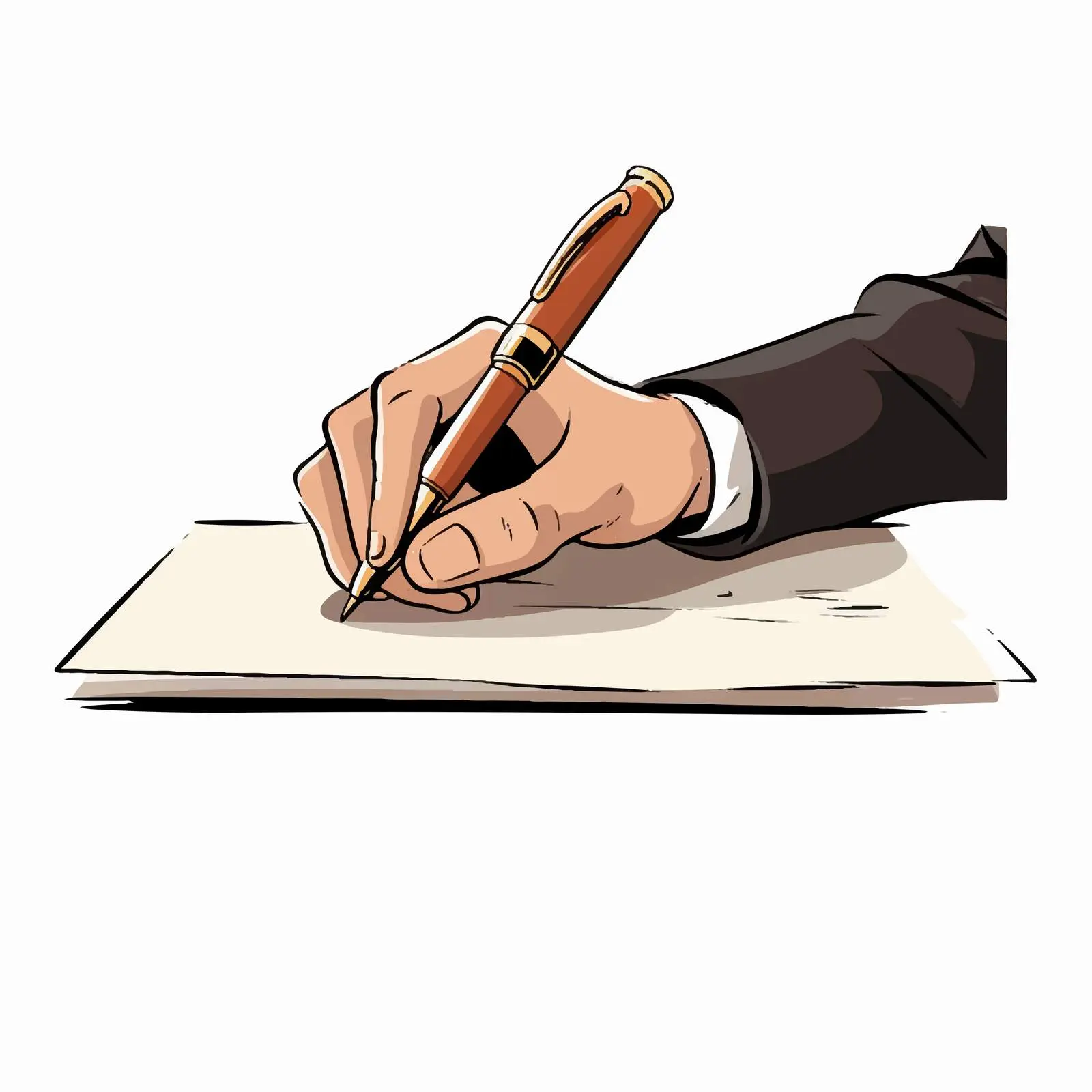 Cartoon Handwriting Vector Illustration Design – free illustration clipart image from Dotvec