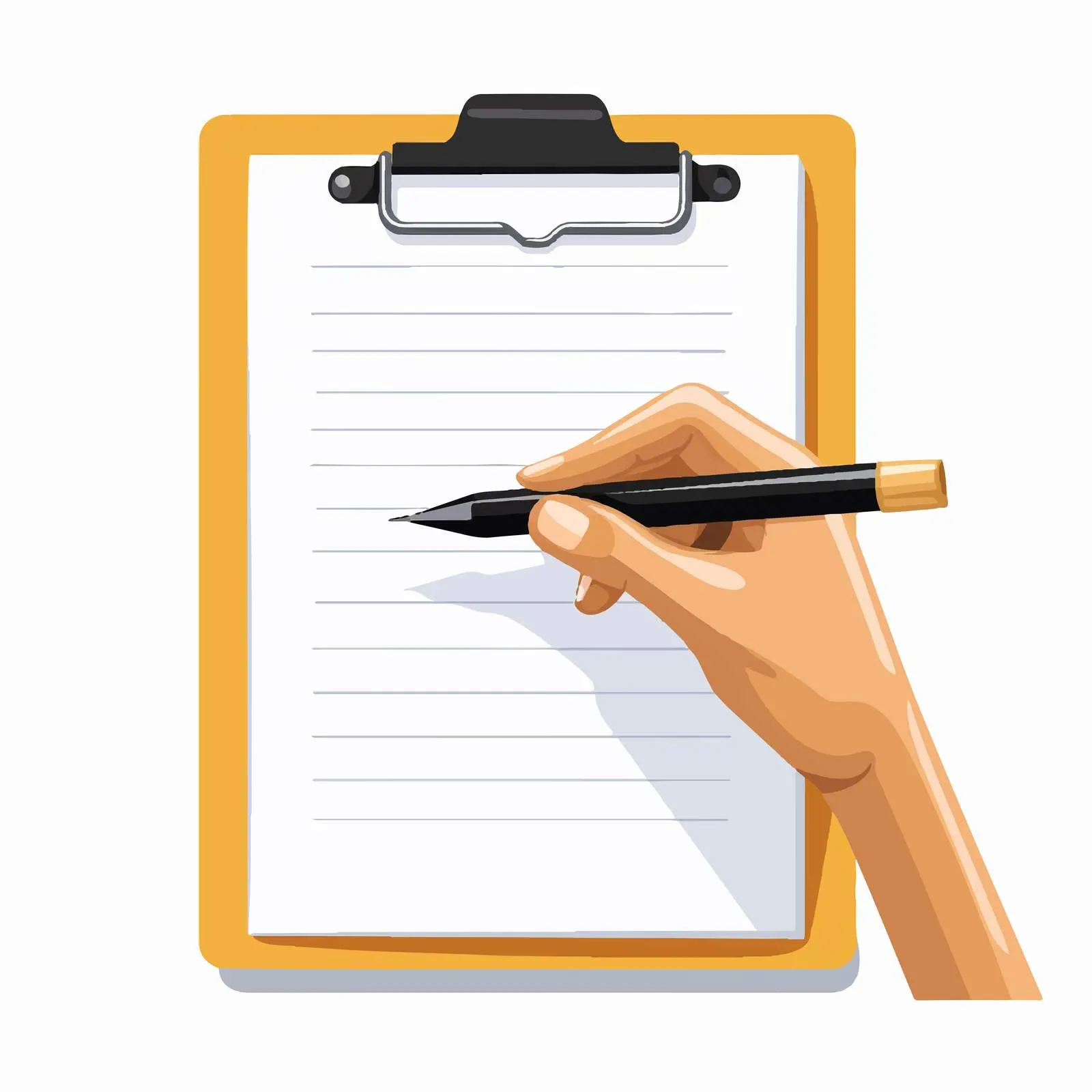 Cartoon Vector Illustration of Handwriting with Pencil — free download from Dotvec