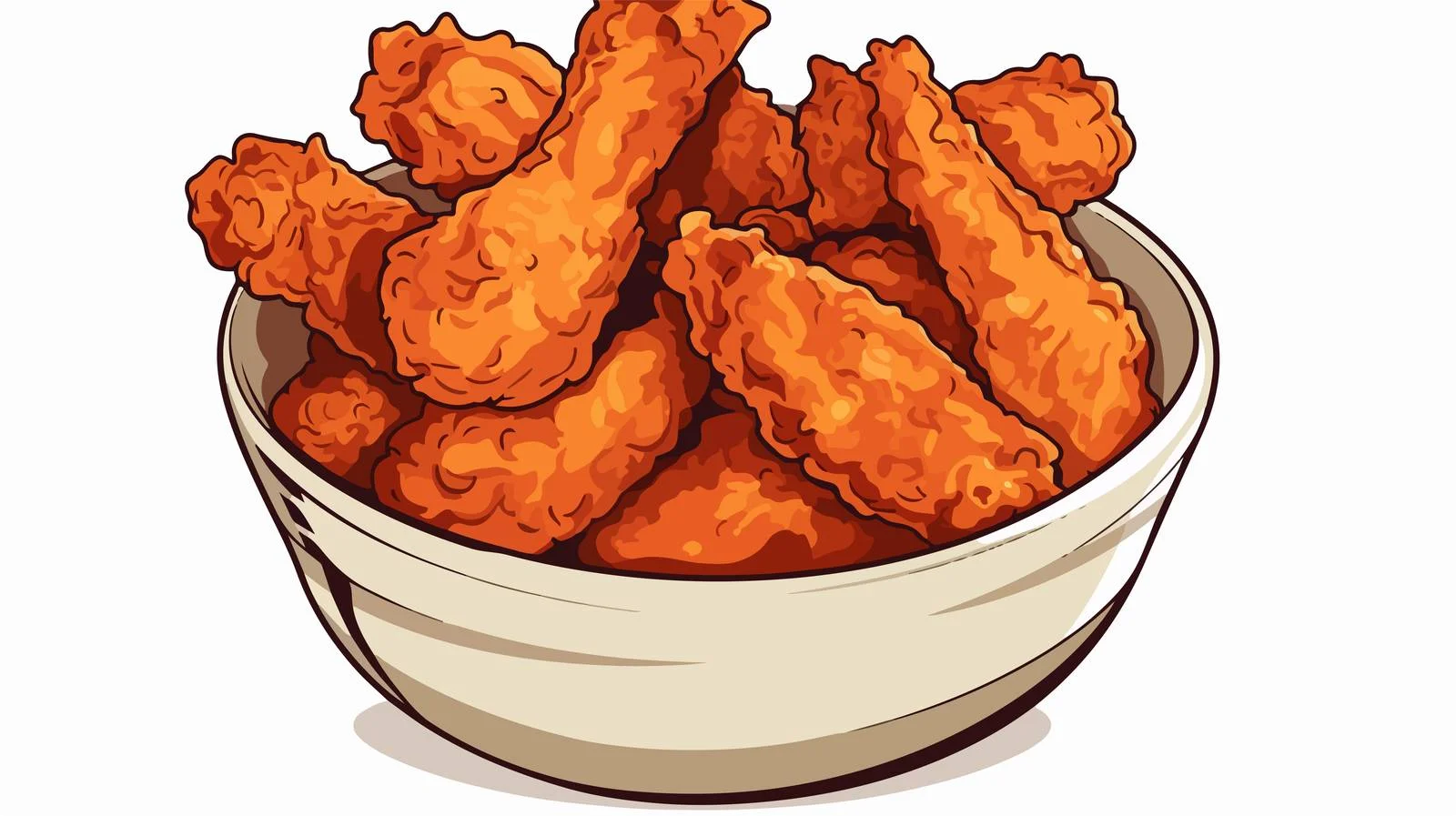 Hand-Drawn Fried Chicken Bucket — free download from Dotvec