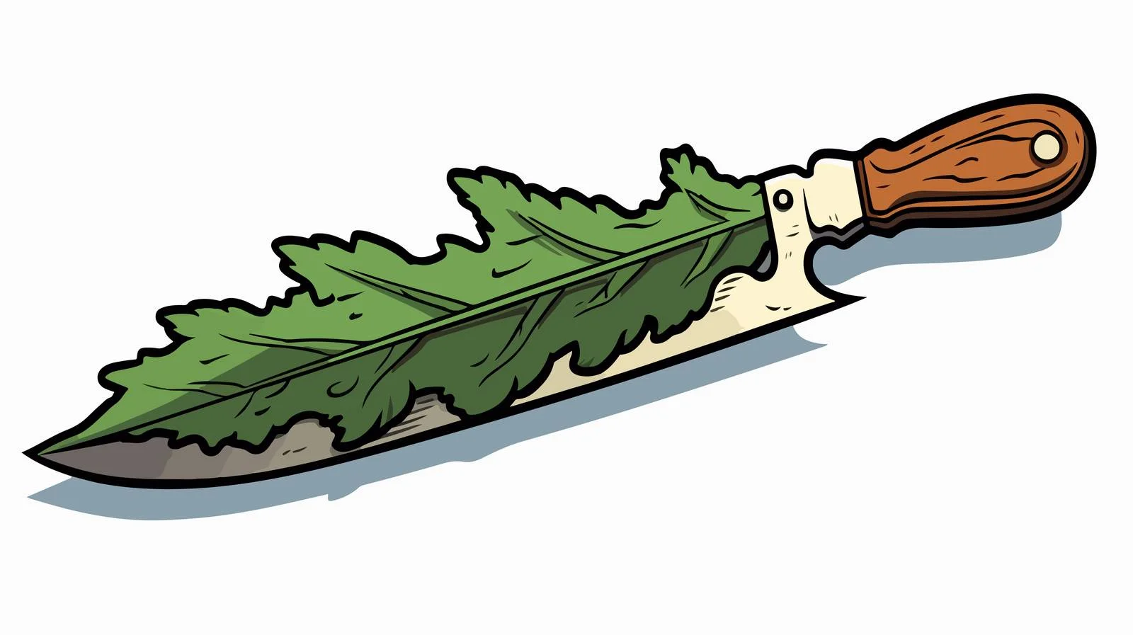 Magic Leaf Knife Doodle — free download from Dotvec