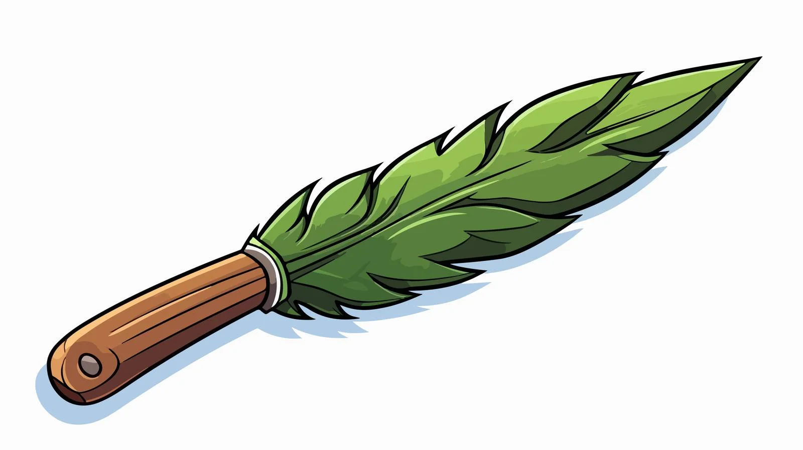 Enchanted Leaf Knife Doodle Art — free download from Dotvec