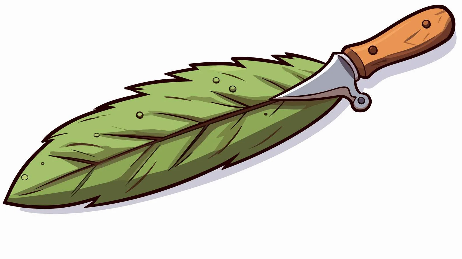 Magic Leaf Knife Doodle — free download from Dotvec