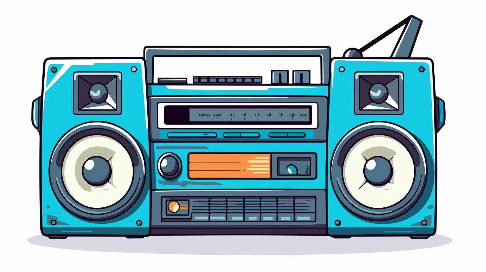 Retro Cassette Player Doodle — free download from Dotvec