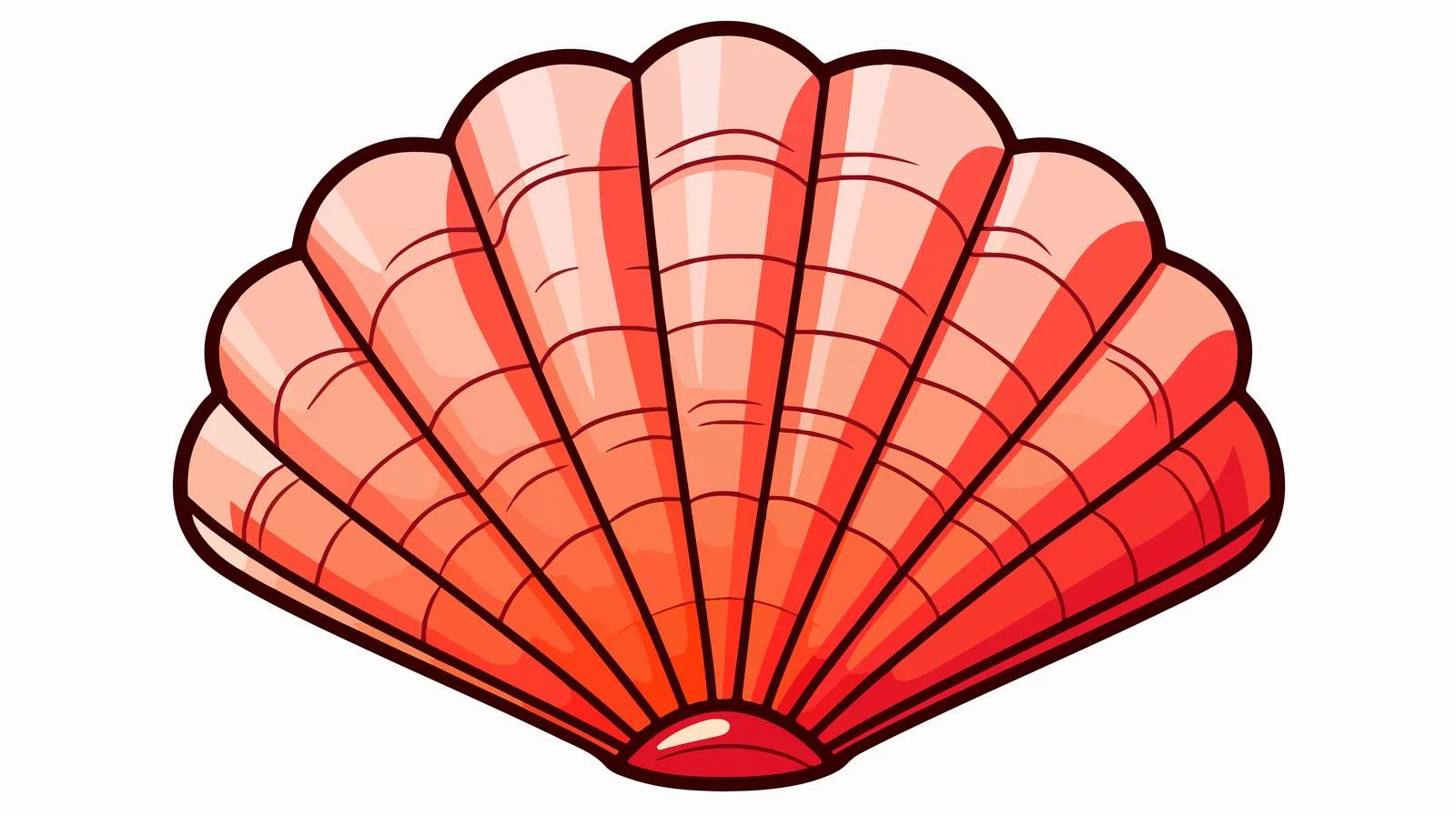 Sea Shell Doodle Illustration — free download from Dotvec