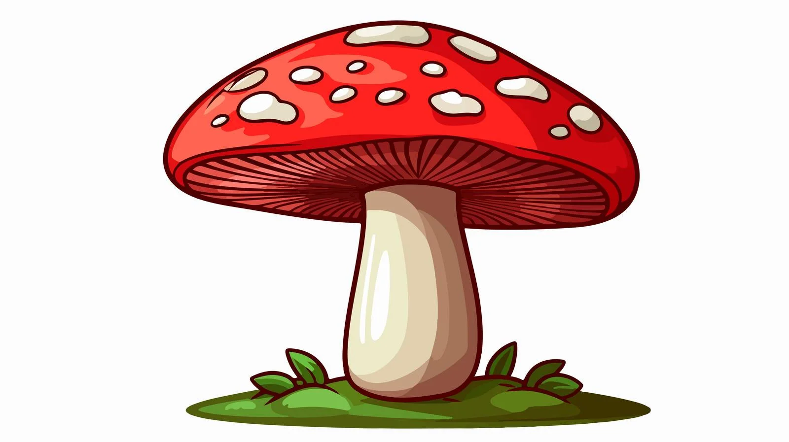 Hand-Drawn Mushroom Doodle — free download from Dotvec