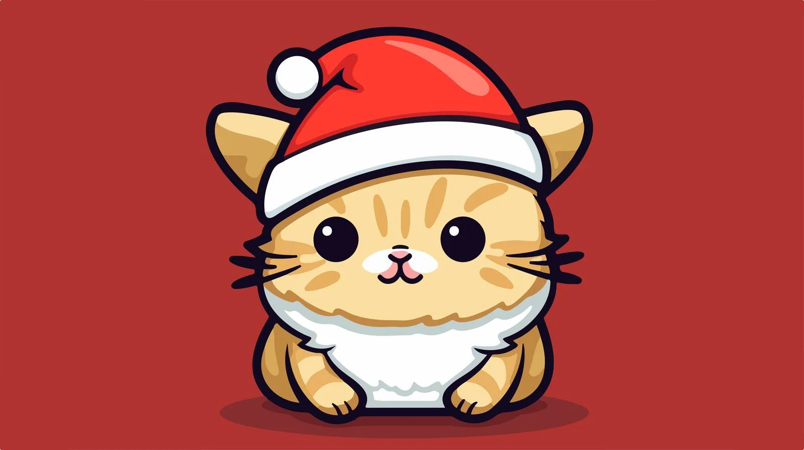 Hand-Drawn Christmas Sticker Cartoon — free download from Dotvec