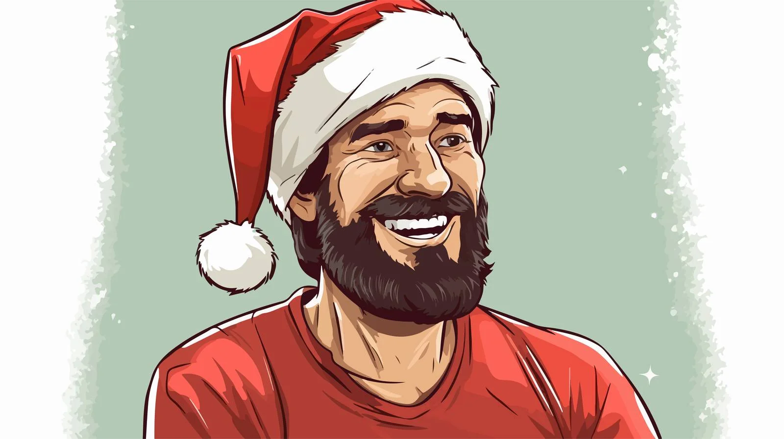 Happy Comic Book Style Illustration — free download from Dotvec