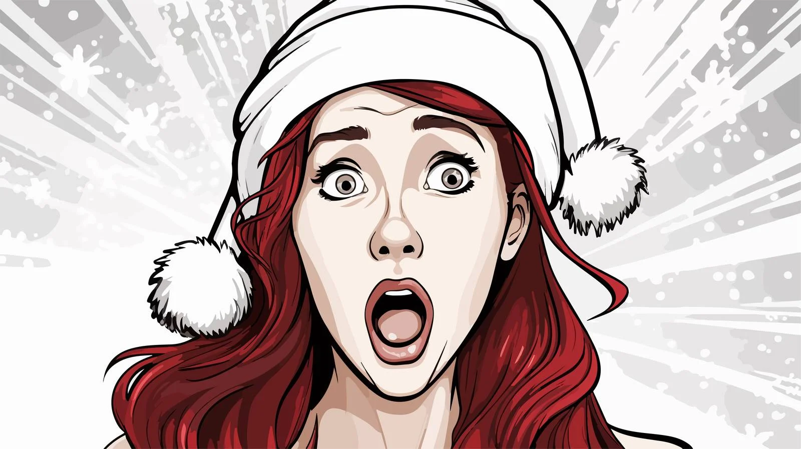 Comic Book Style Surprise Illustration — free download from Dotvec