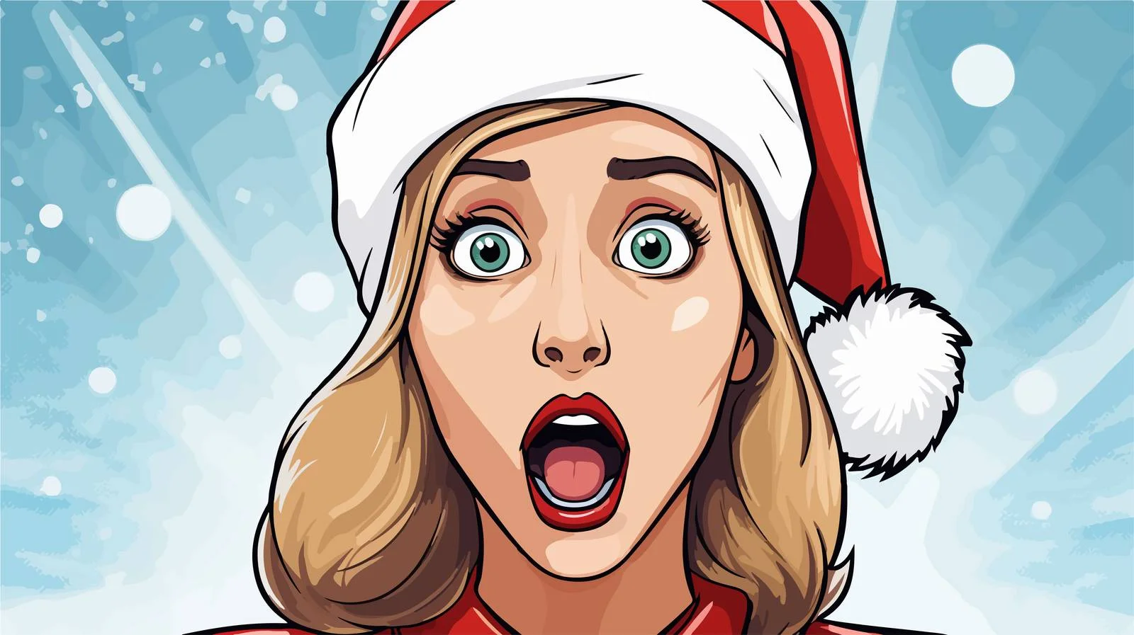 Hand-Drawn Surprise Comic Illustration — free download from Dotvec