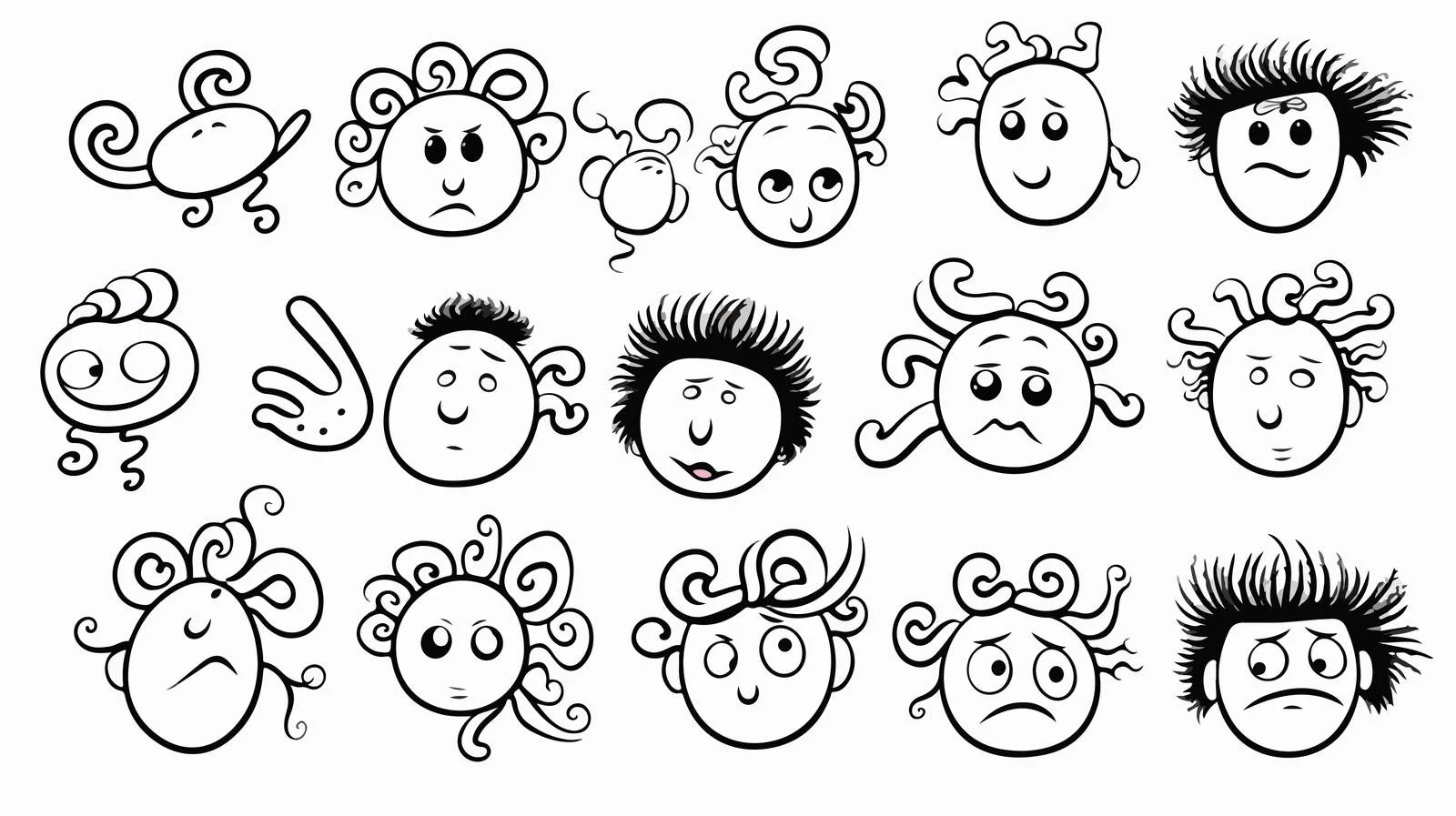 Whimsical Cartoon Expression Lines — free download from Dotvec