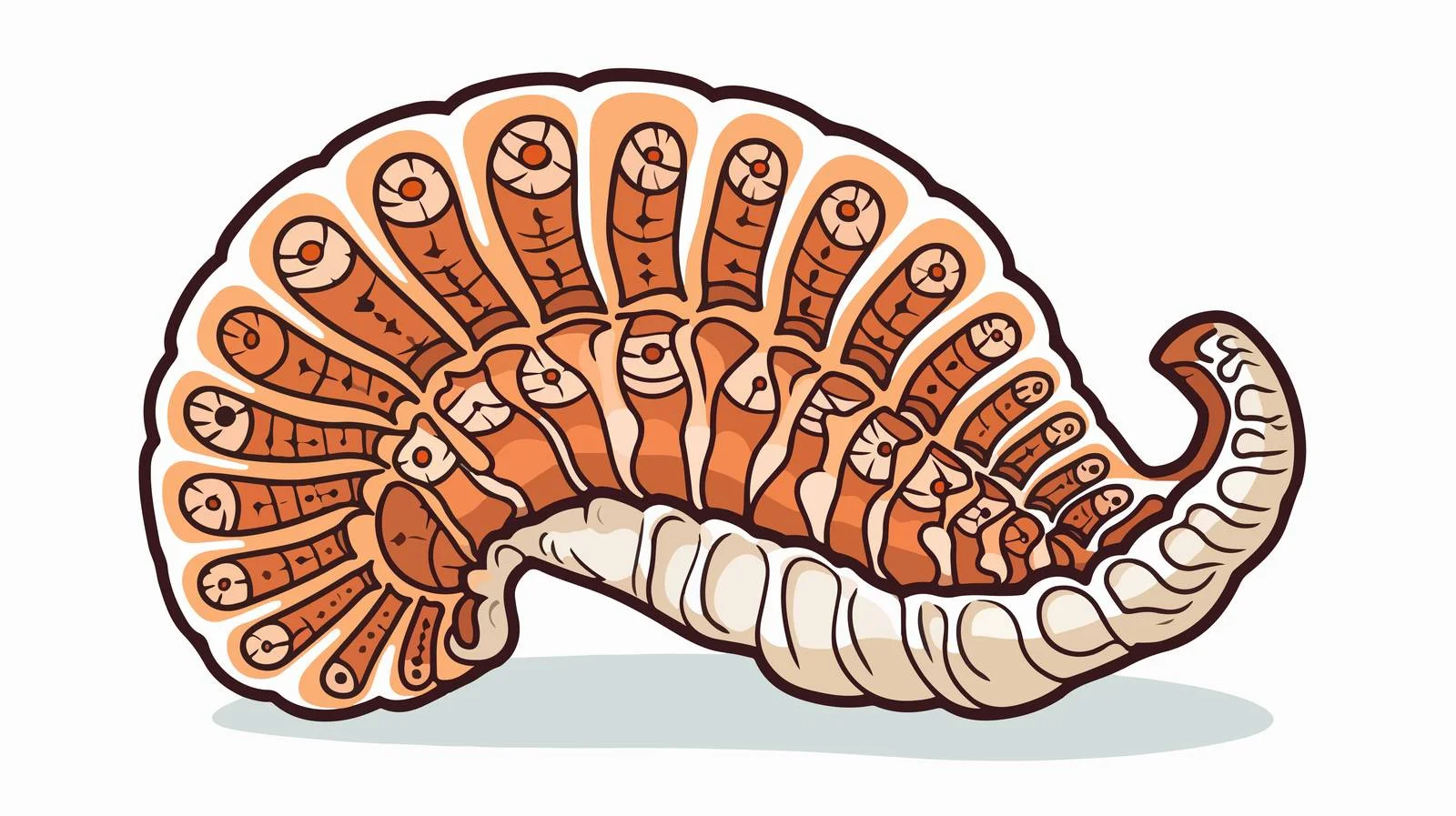 Cartoon Ancient Fossil Drawing — free download from Dotvec