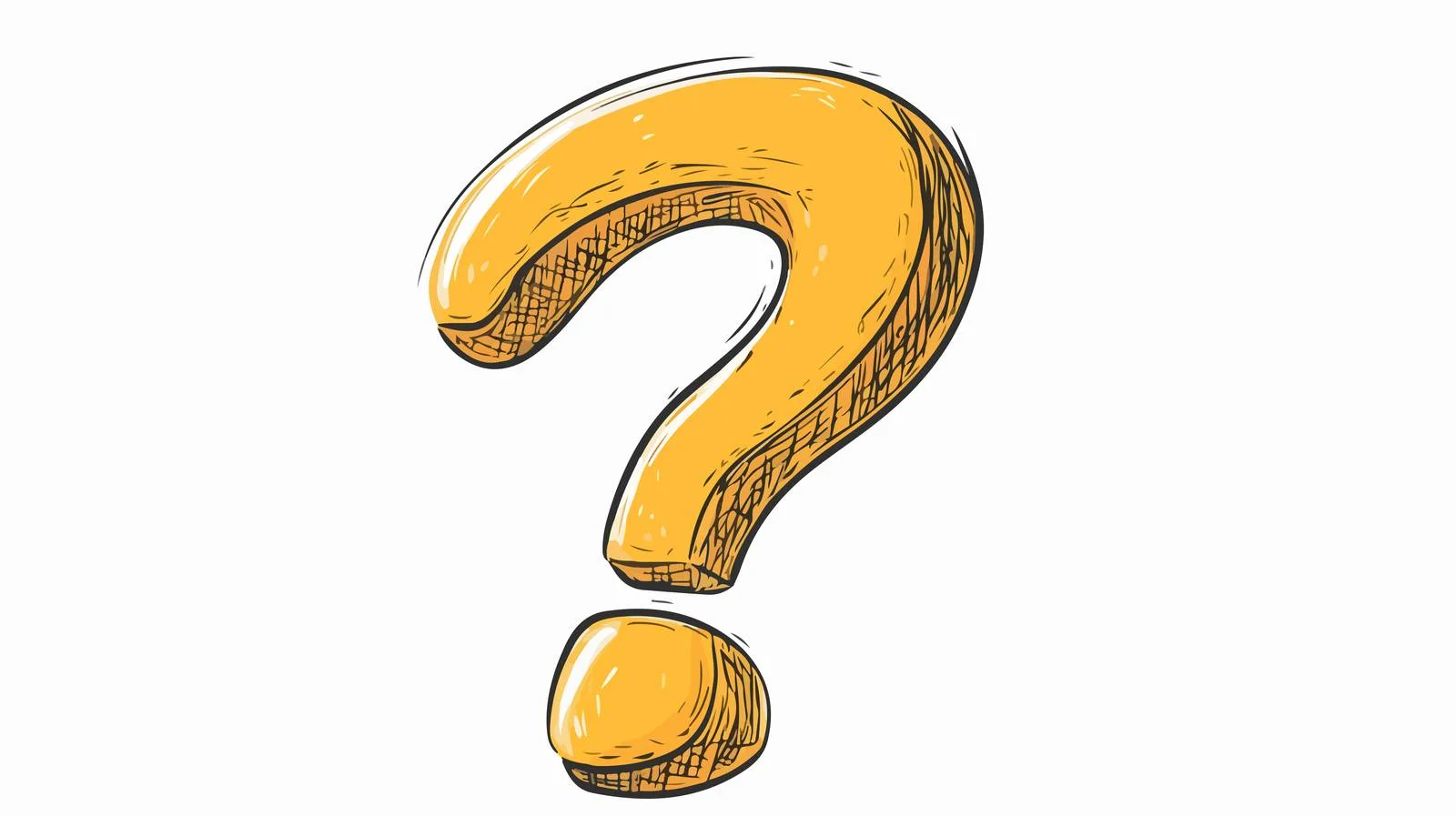 Question Mark Doodle Cartoon Stock Image — free download from Dotvec