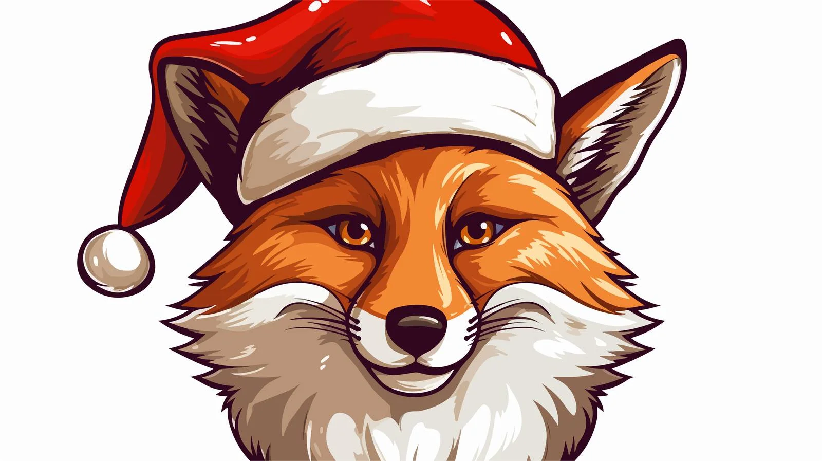 Fox Face Illustration Wearable — free download from Dotvec