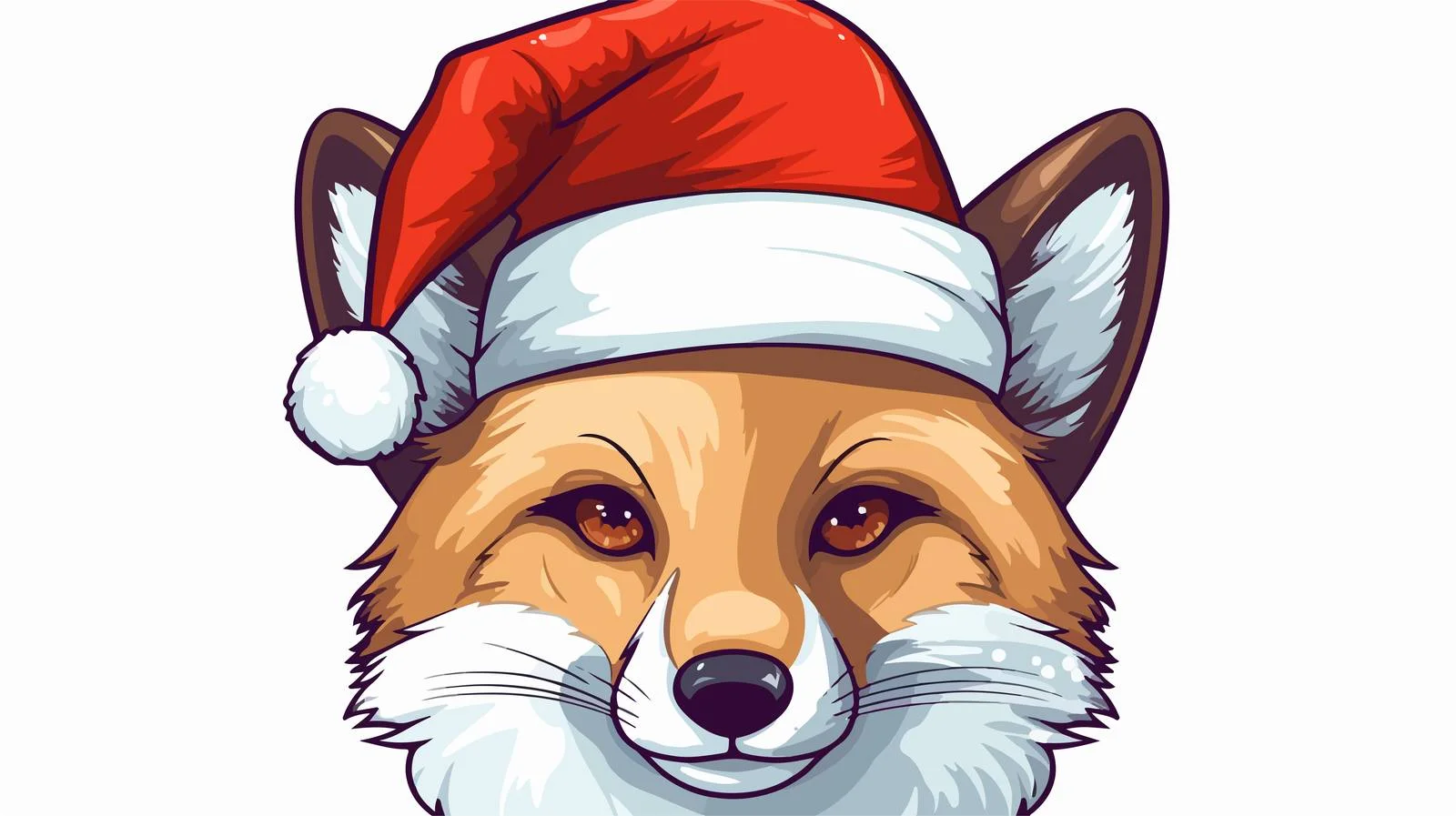 Fox Face Flat Illustration — free download from Dotvec