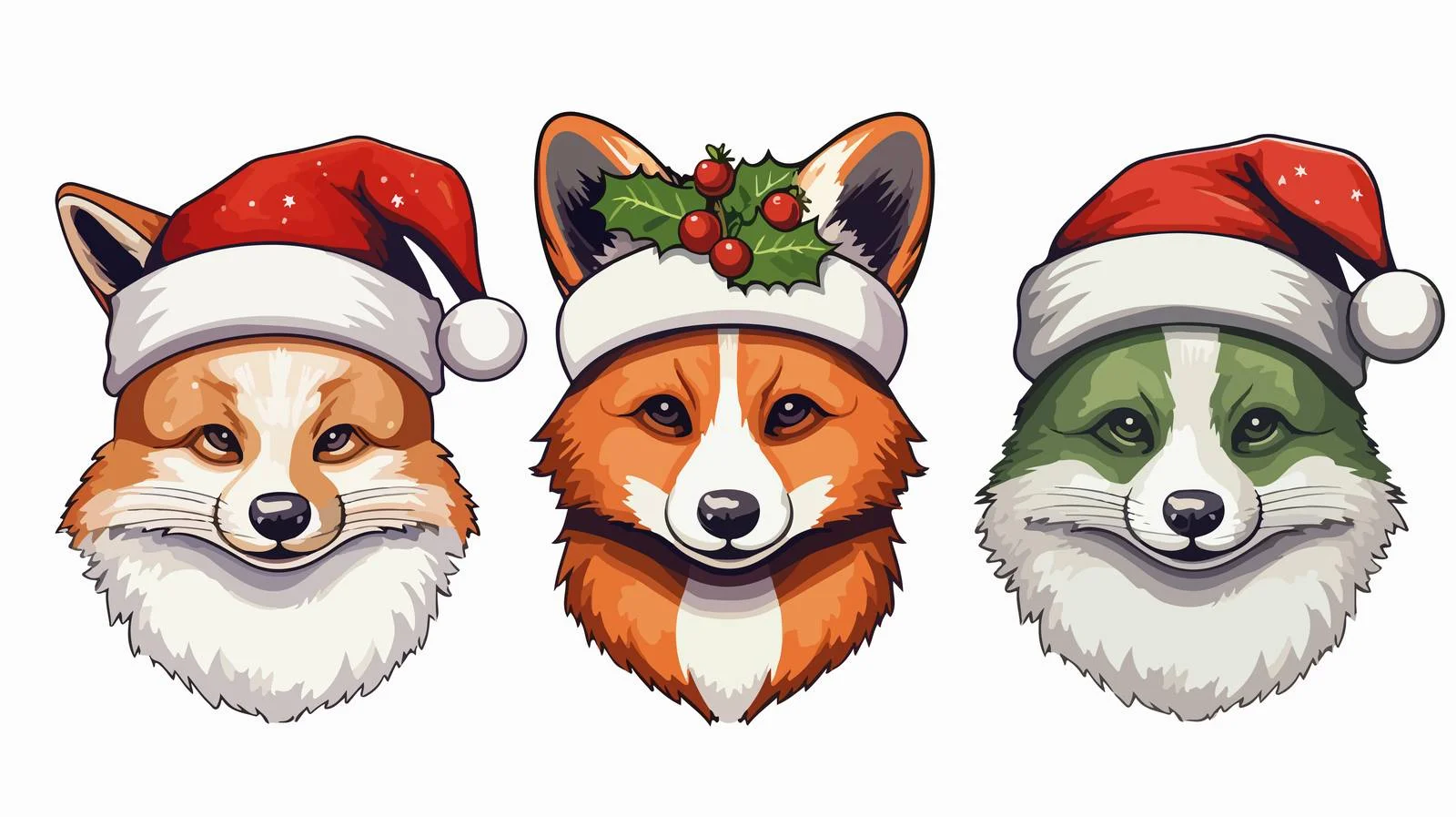 Fox Face Flat Illustration — free download from Dotvec