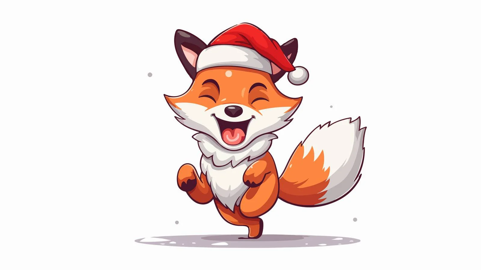 Jumping Fox Illustration — free download from Dotvec