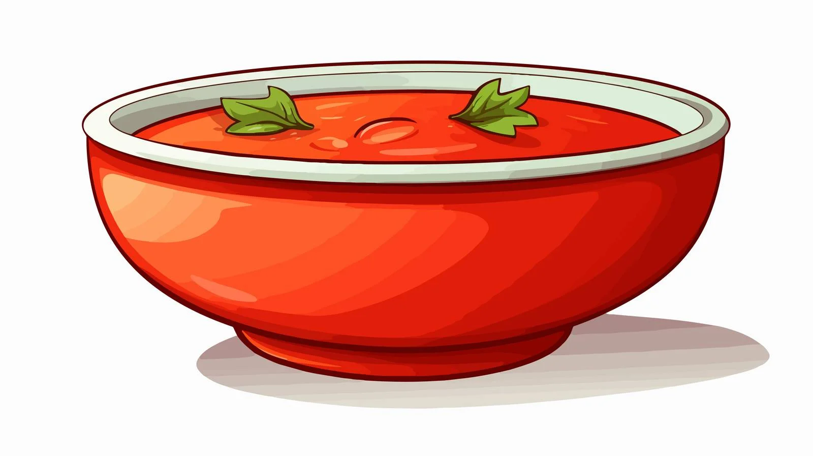 Quirky Cartoon Soup Bowl Vector Illustration — free download from Dotvec
