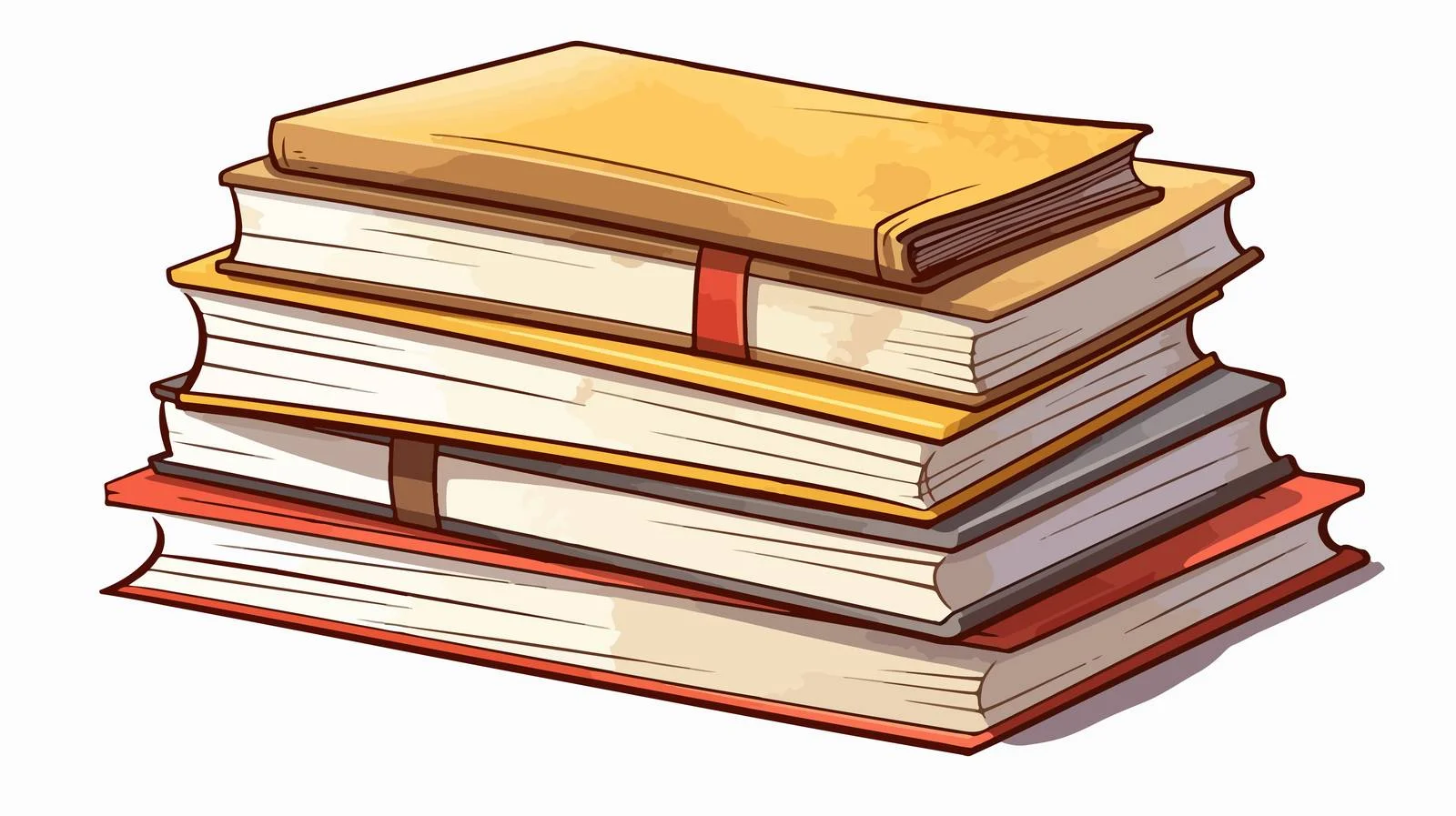 Quirky Cartoon Cross Paper Stack — free download from Dotvec