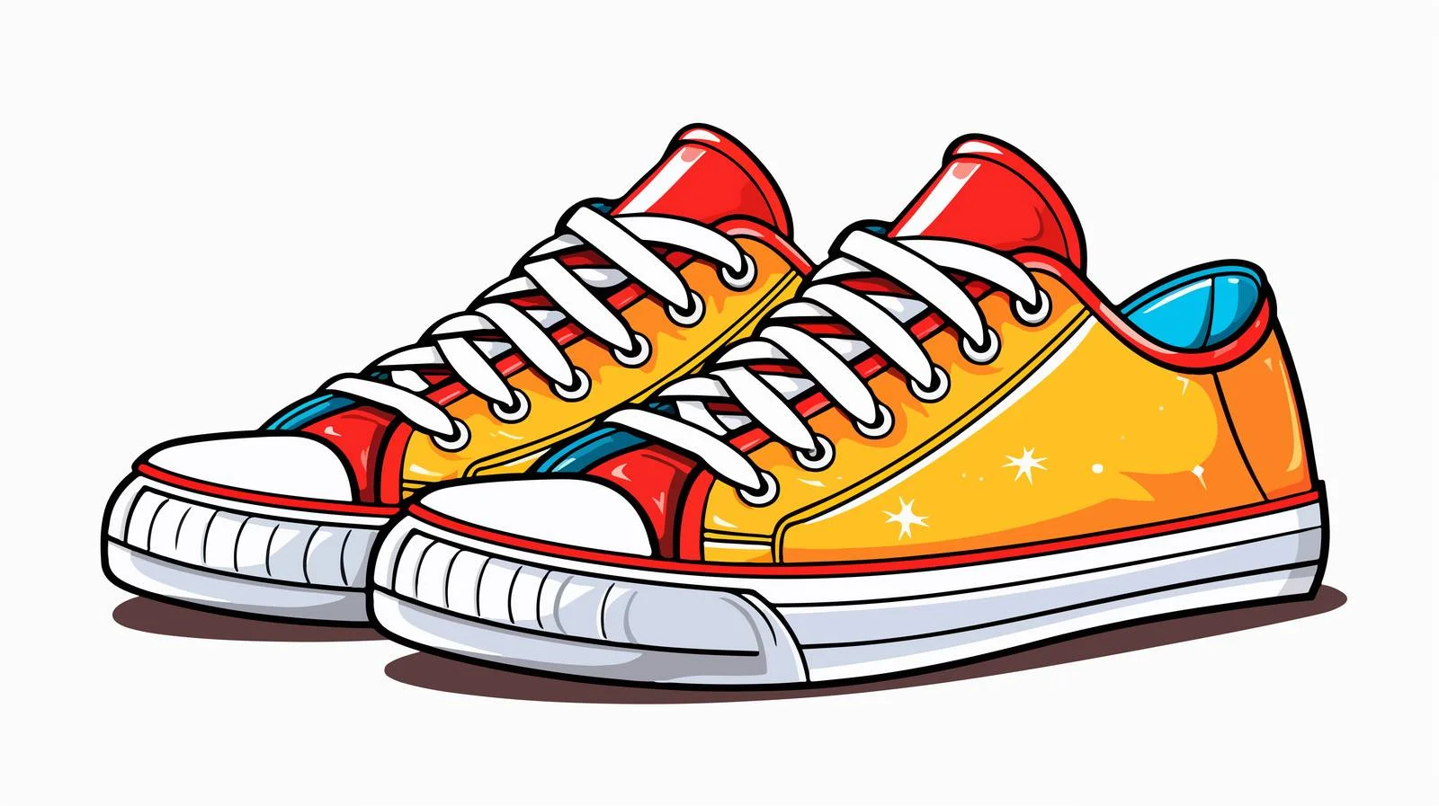 Quirky Cartoon Sneaker Illustration — free download from Dotvec
