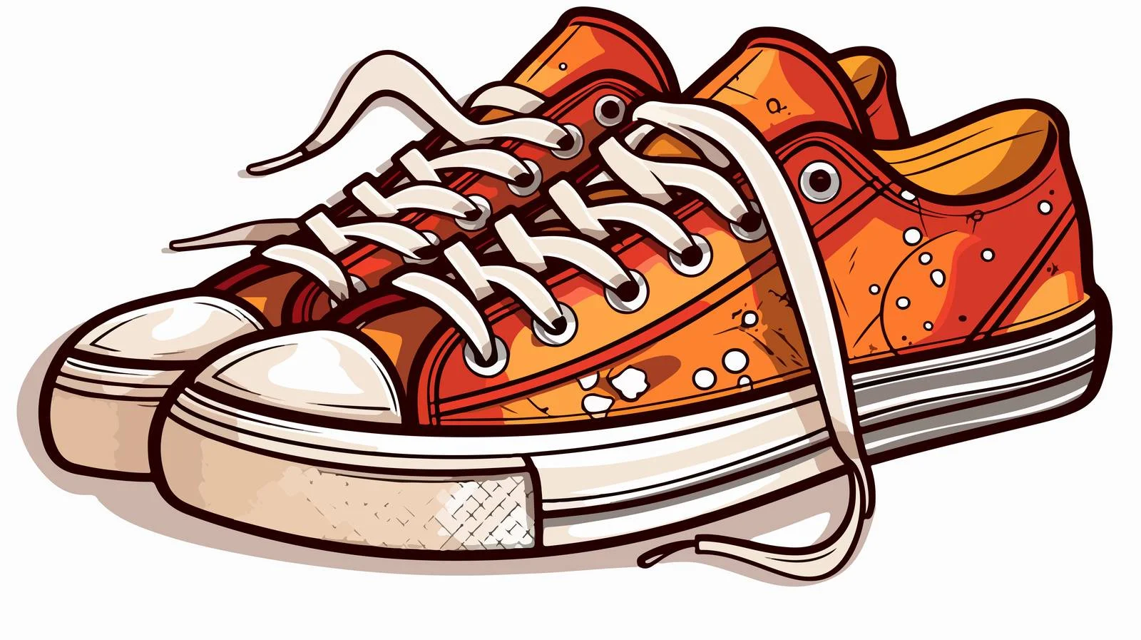 Quirky Cartoon Sneaker Illustration — free download from Dotvec