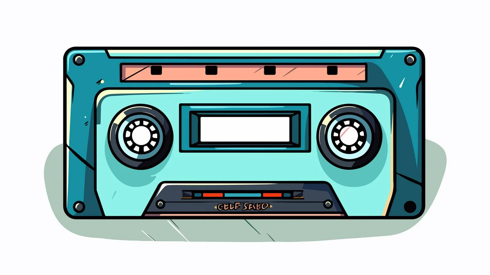 Retro Cassette Doodle — free download from Dotvec