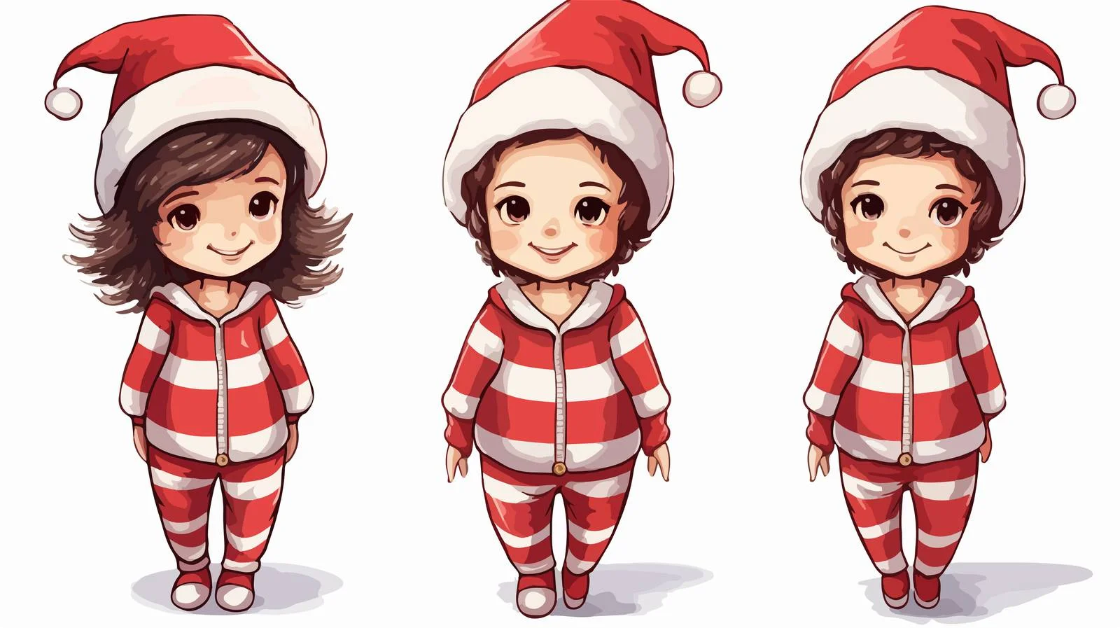 Charming Retro Cartoon Girl in Onesie — free download from Dotvec