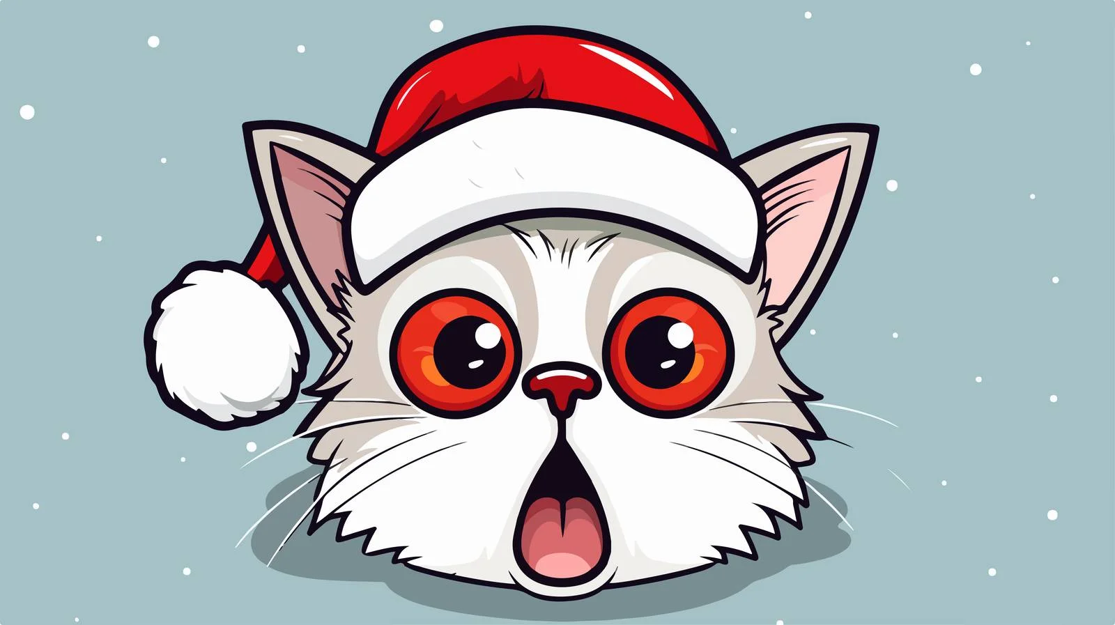 Surprised Cat in Retro Cartoon Style — free download from Dotvec