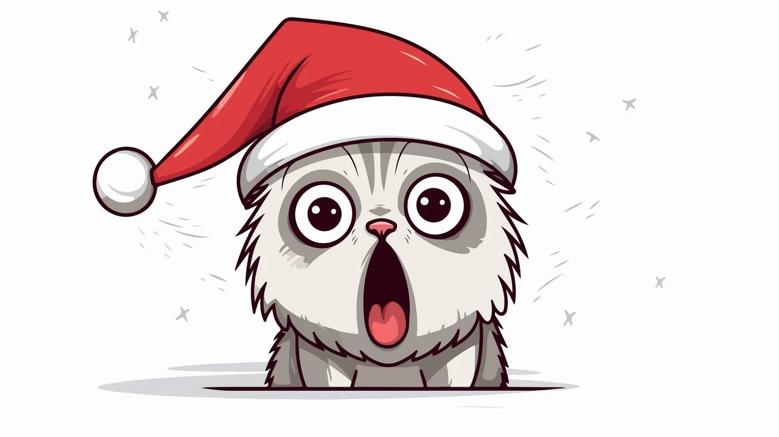 Surprised Cat Cartoon — free download from Dotvec