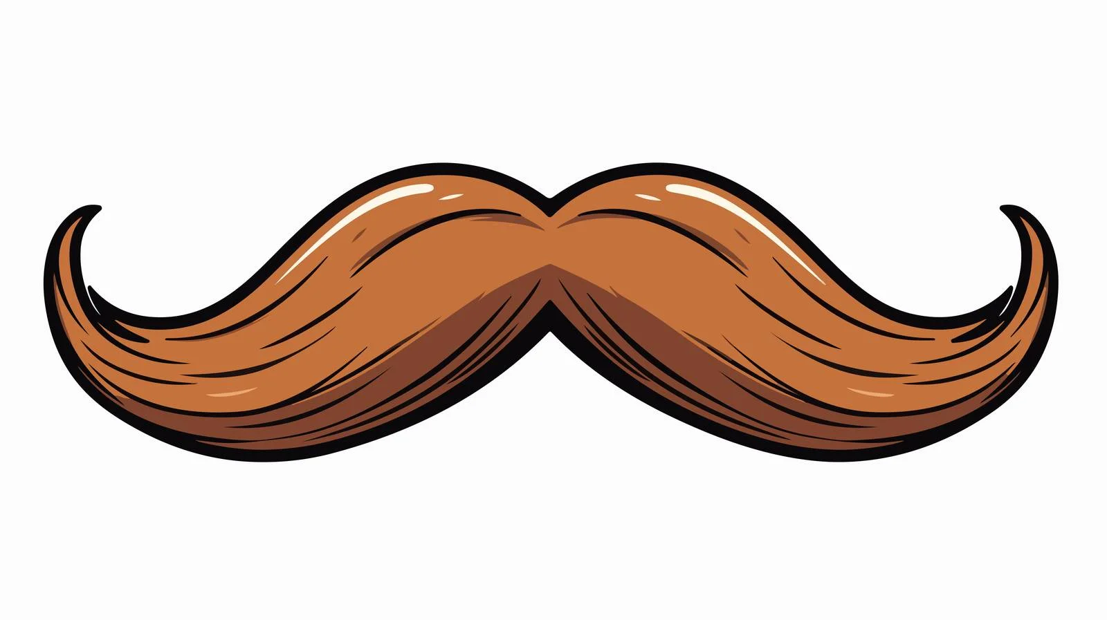 Quirky Moustache Doodle — free download from Dotvec