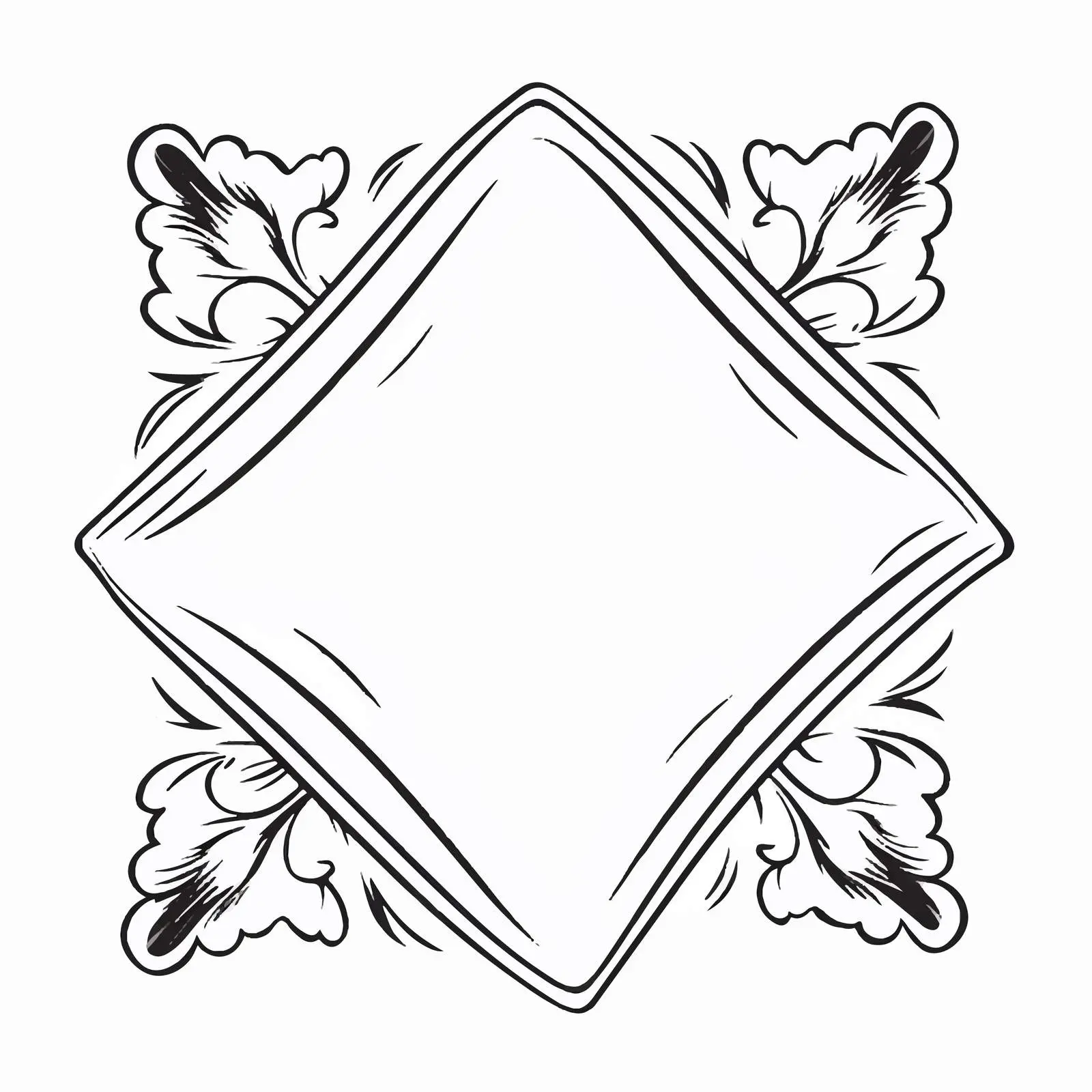 Handkerchief Line Vector Illustration on White Background – free handkerchief image from Dotvec