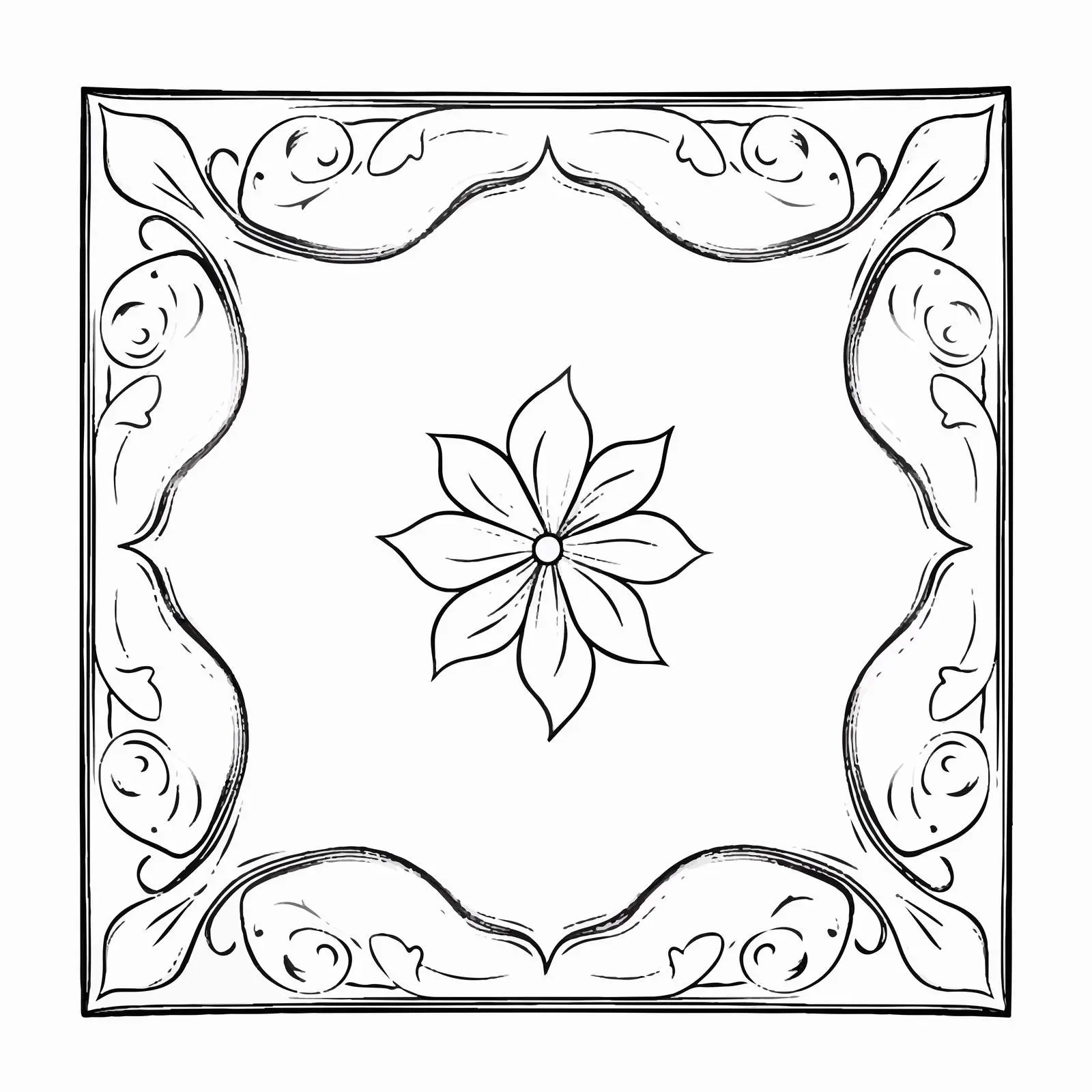 Handkerchief Line Vector Illustration on White Background – free handkerchief image from Dotvec