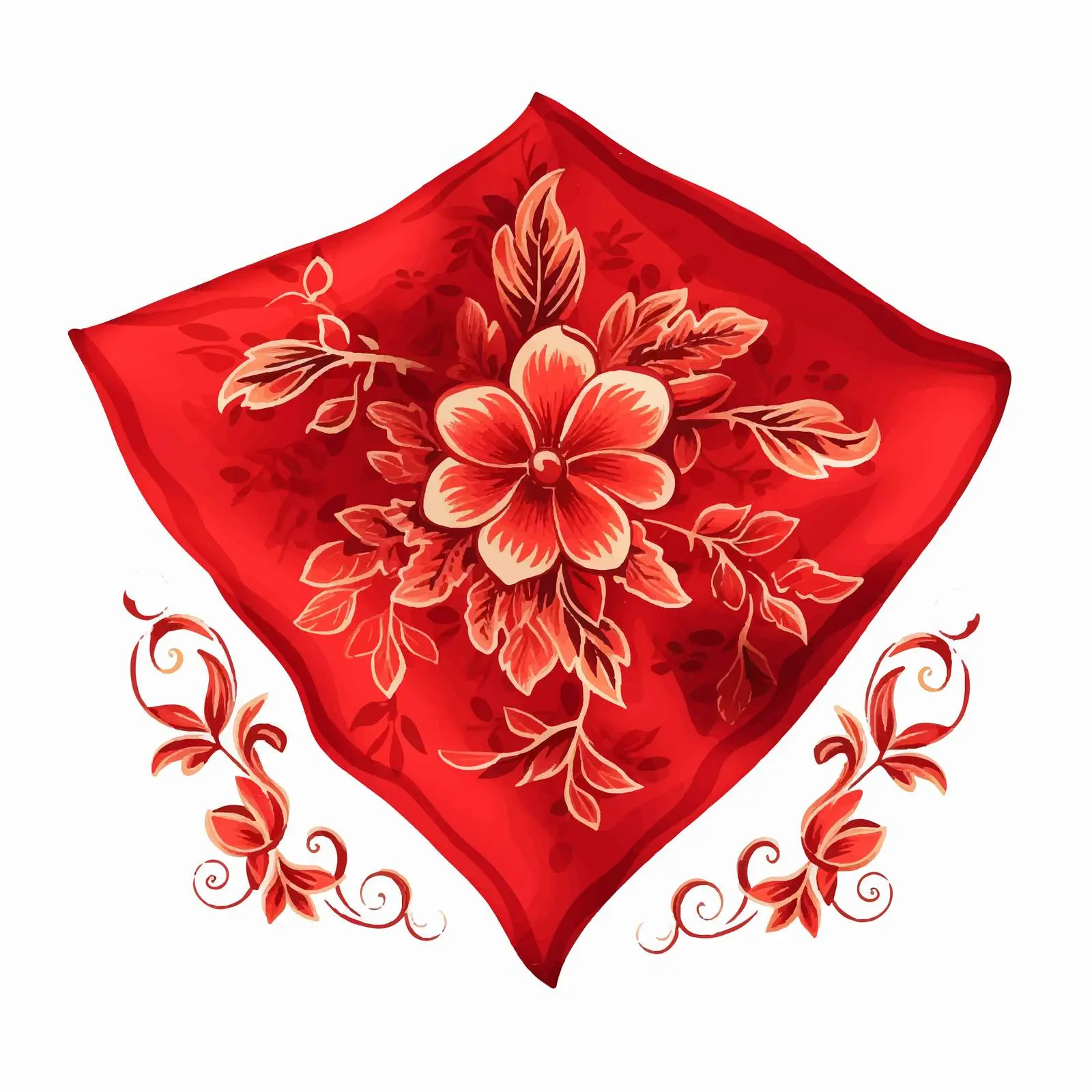 Handkerchief Vector Illustration on White Background – free handkerchief image from Dotvec