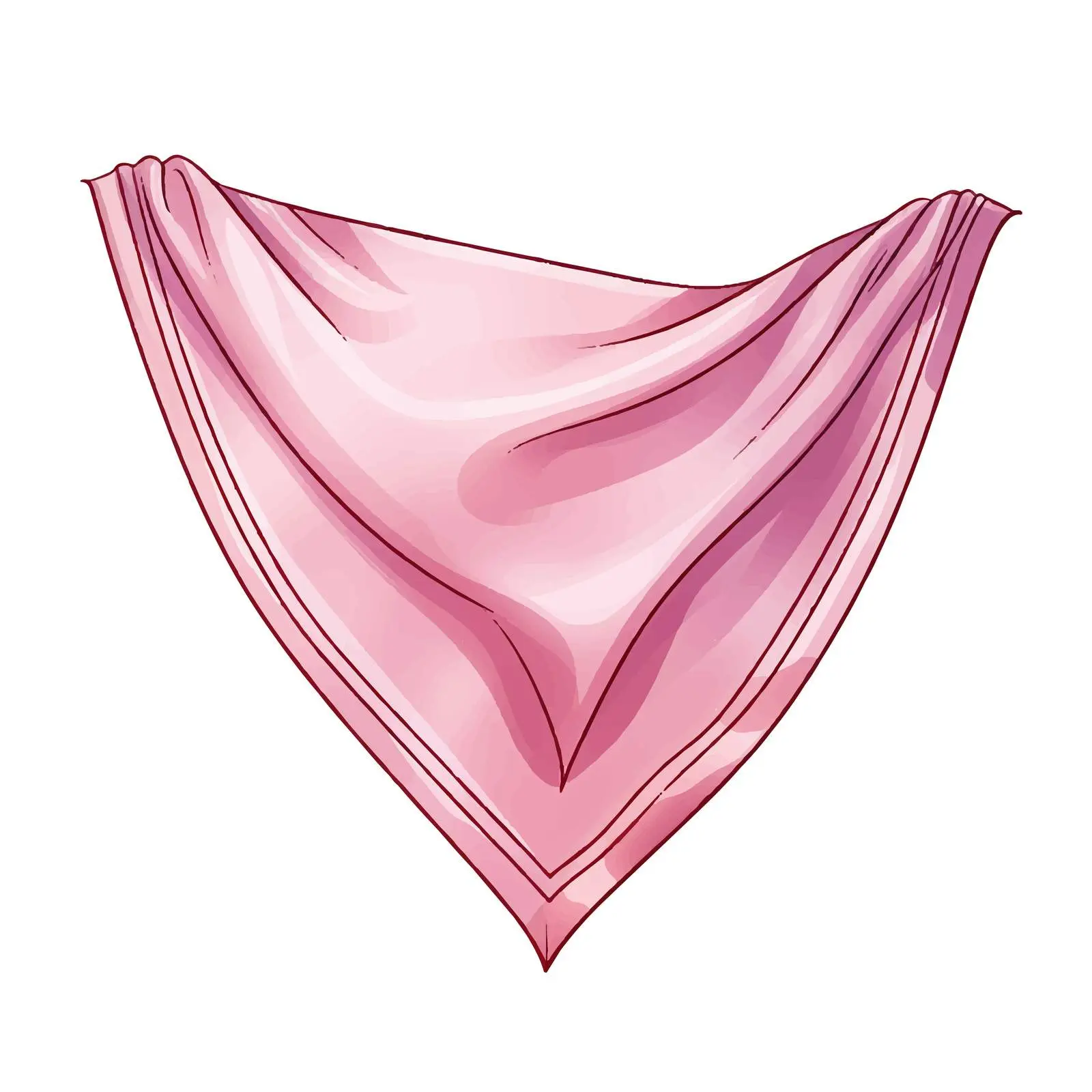 Isolated Handkerchief Vector Illustration on White Background – free handkerchief image from Dotvec