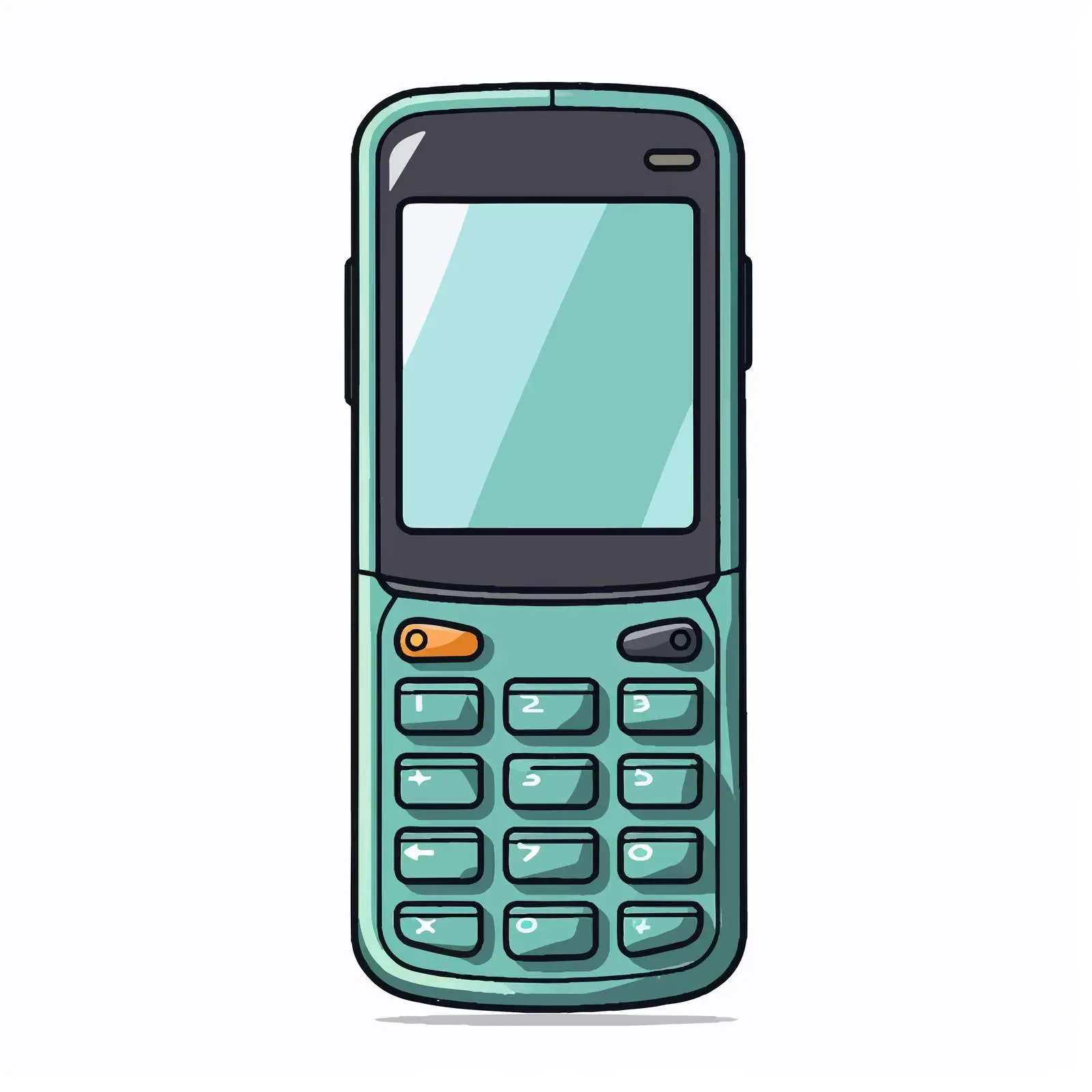 Cartoon Handphone Vector Illustration — free download from Dotvec