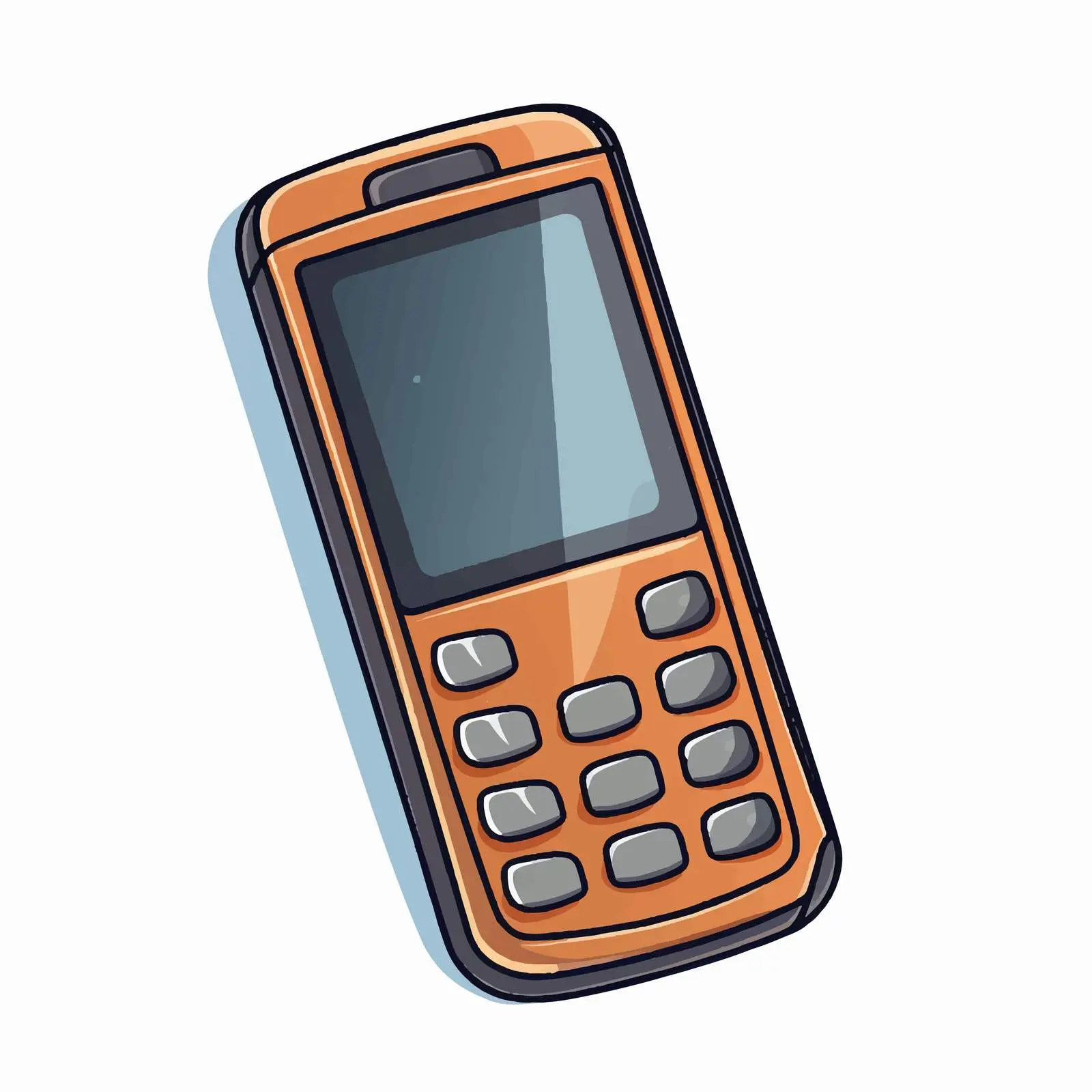 Cartoon Handphone Vector Illustration — free download from Dotvec