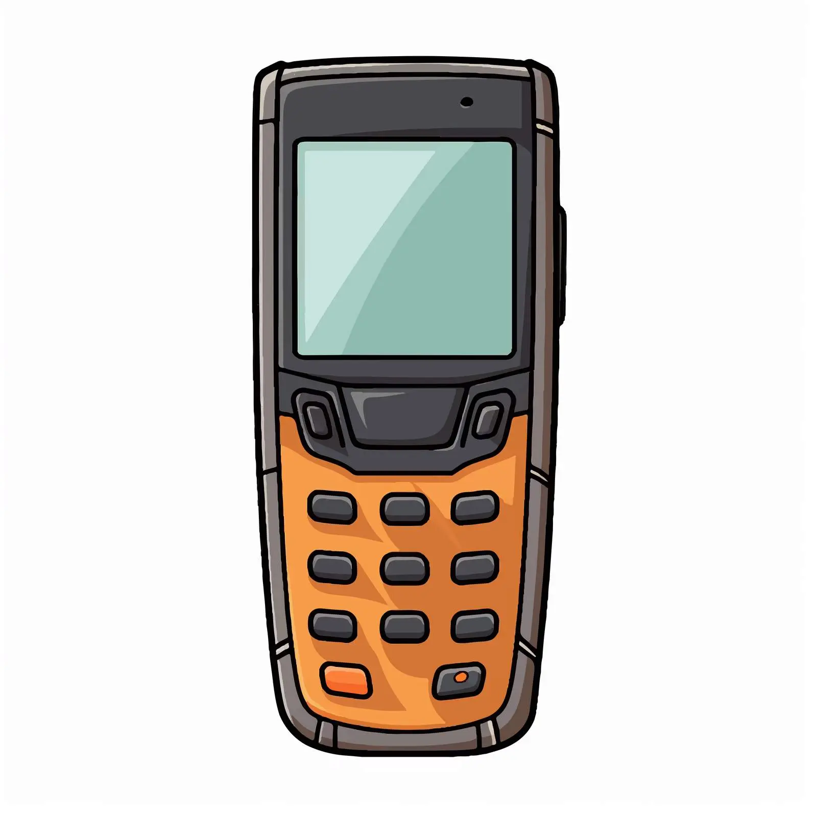 Colorful Cartoon Handphone Vector Illustration — free download from Dotvec