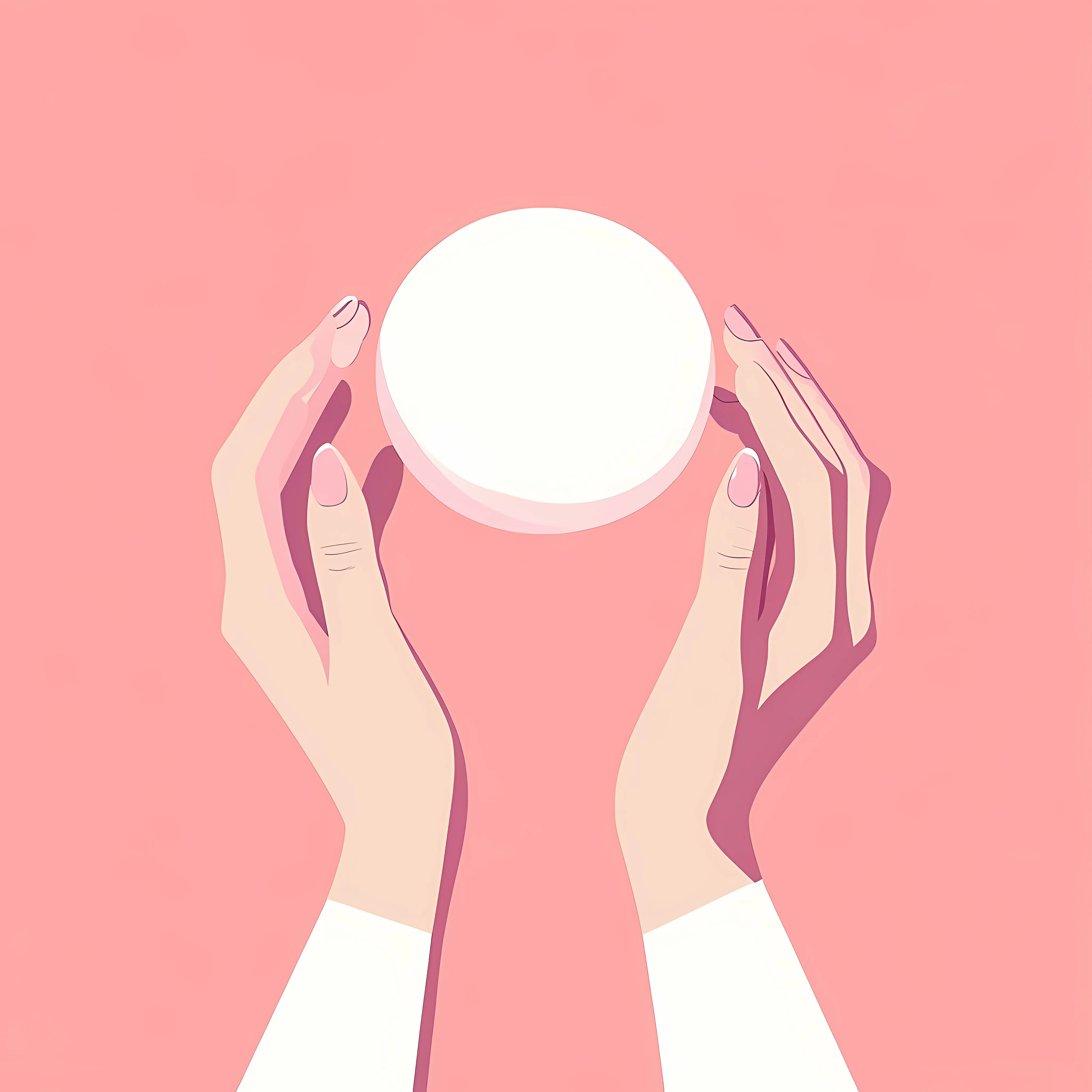 Hands Holding Crystal Ball Vector Illustration – free aspect image from Dotvec