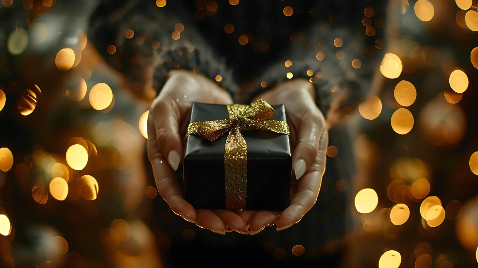 Elegant Gift Box on Table — free download from Dotvec