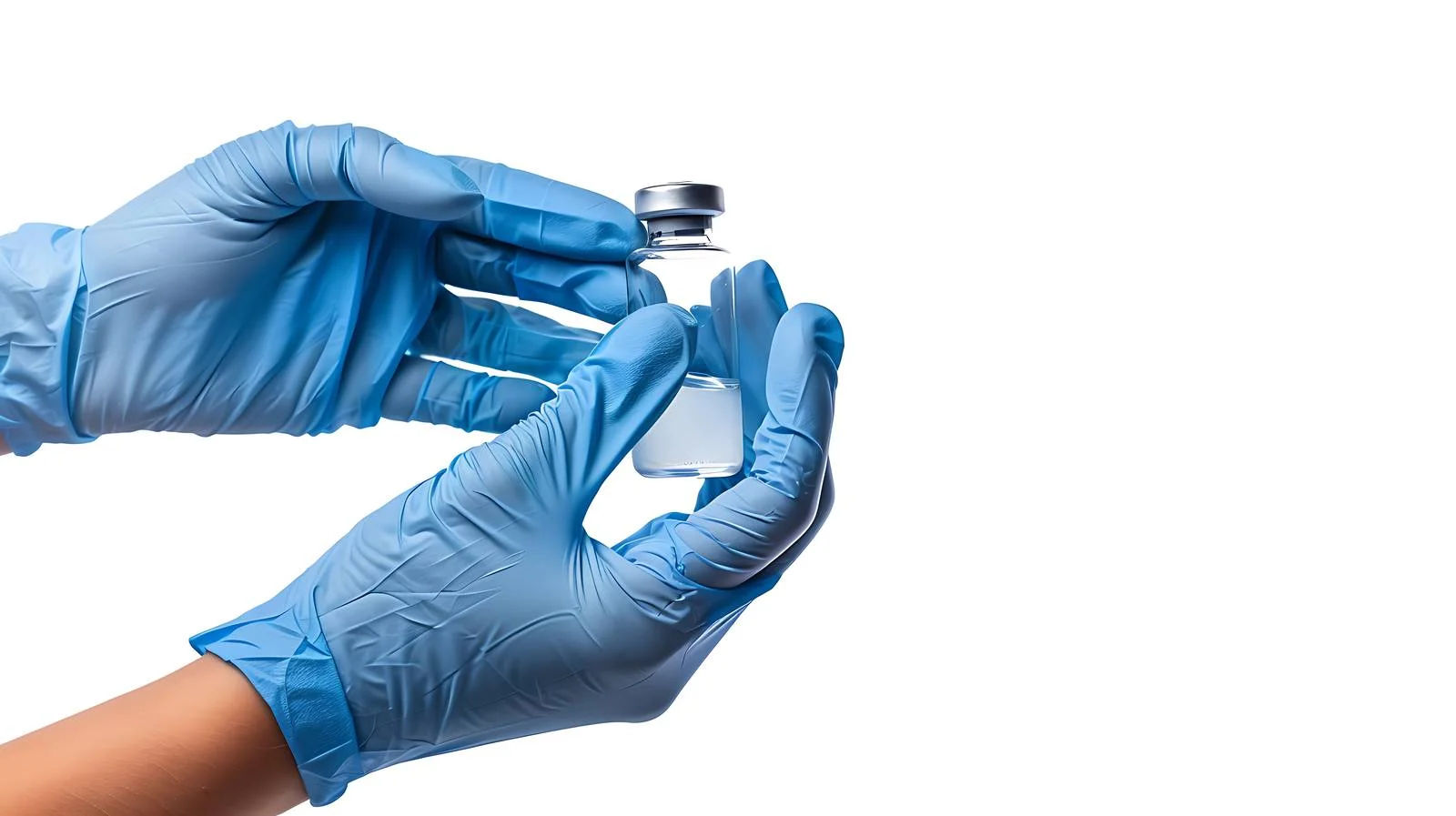 Medical Personal Vaccinating with Blue Gloves — free download from Dotvec