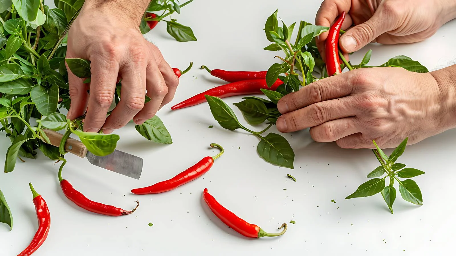 Harvesting Chili Pepper by Farmer — free download from Dotvec